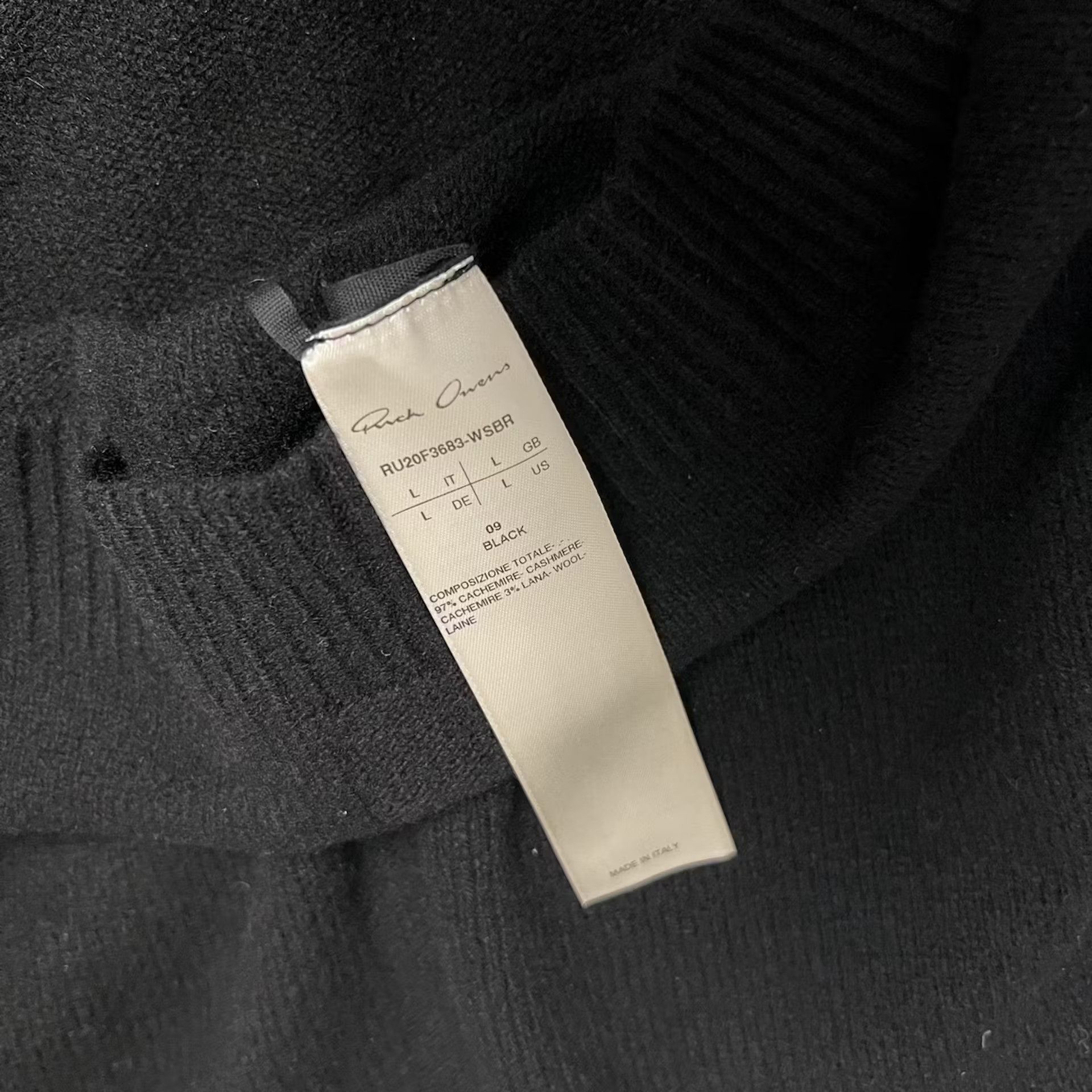 Rick Owens Rick Owens Cashmere Turtleneck Sweater L Size US L / EU 52-54 / 3 - 6 Thumbnail