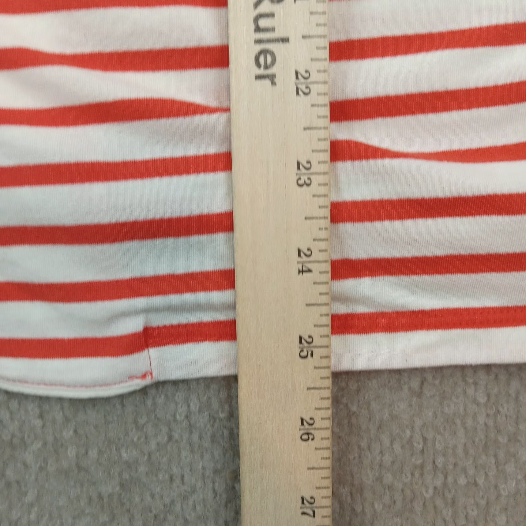 J.Crew J. Crew Women's Red White Striped Short Sleeve Button Up Pajama Top Large Size ONE SIZE - 3 Thumbnail
