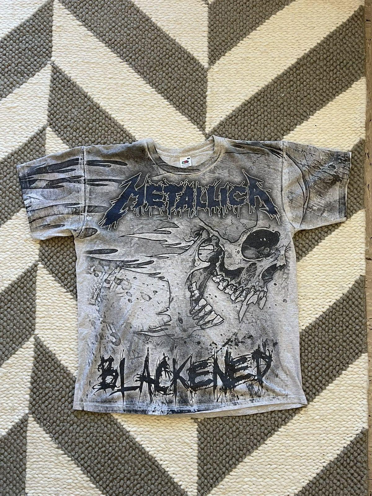 Fruit Of The Loom Vintage 2000 Metallica Blackened T-Shirt All Over Print XL Size US XL / EU 56 / 4 - 1 Thumbnail