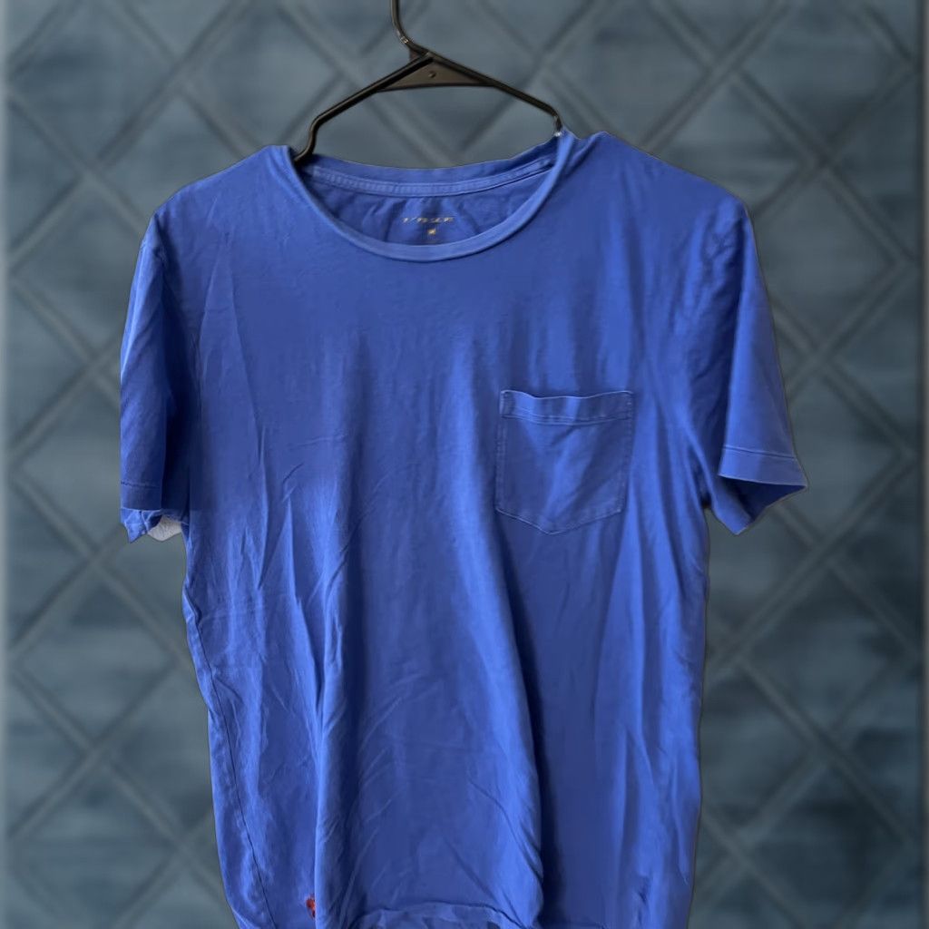 Polo Ralph Lauren VINTAGE Polo Ralph Lauren Crew T-Shirt Top Tee Blue Fit Medium Reg Fit Pocket Men's Short Sleeve Cotton Logo T-Shirt Size US M / EU 48-50 / 2 - 1 Thumbnail