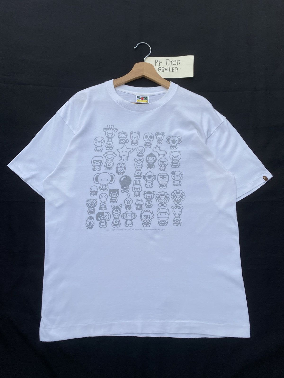 Bape Rare 06s Bathing Ape Baby Milo A to Z Tshirt Size US L / EU 52-54 / 3 - 2 Thumbnail