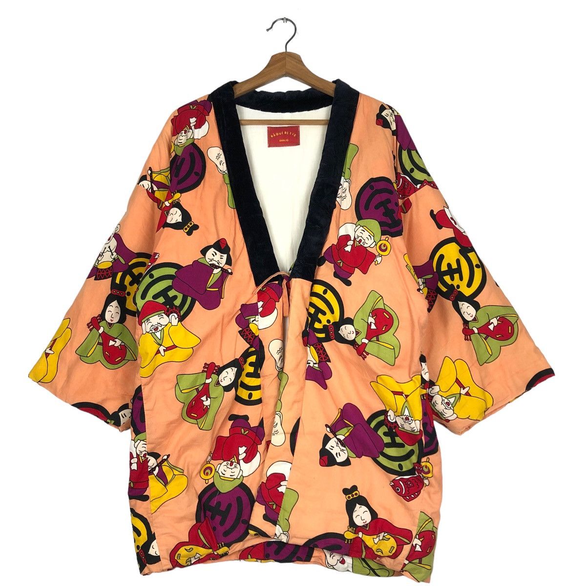 Japanese Brand 🔥Vtg Traditional Kimono Japan Cartoon FullPrint Paquerette Size US M / EU 48-50 / 2 - 1 Thumbnail