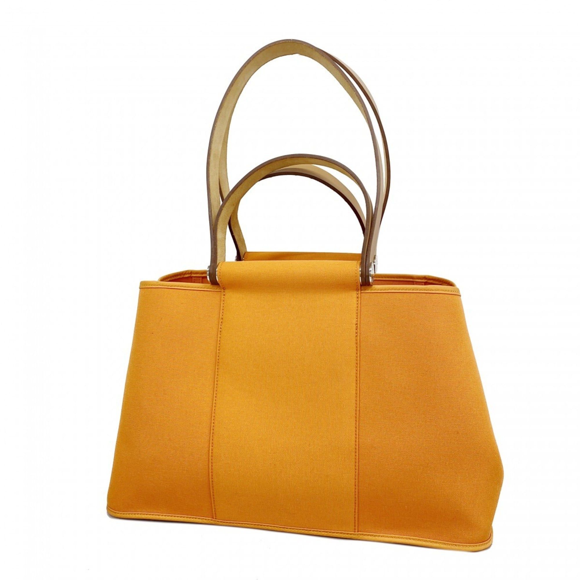 Hermes Hermès Cabag Elan PM Toile Officier Tote Bag Orange □M Stamp 2-Way Bag for Women