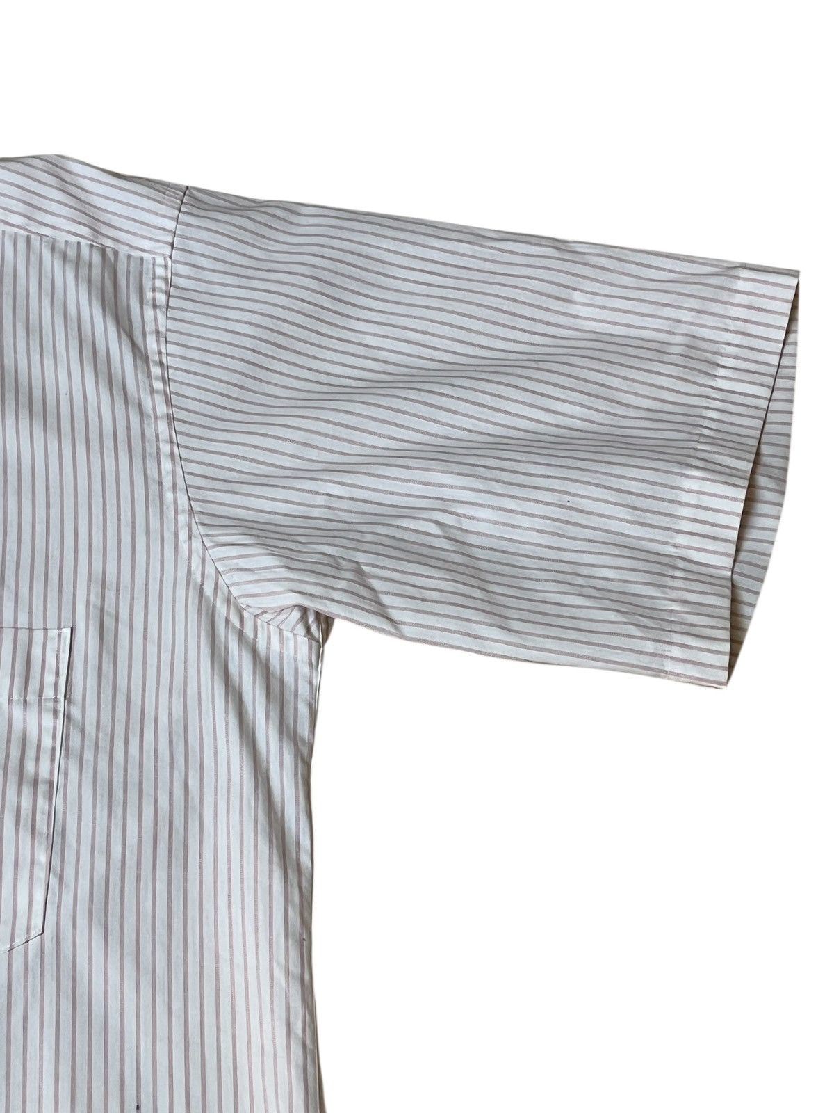 Homme Plisse Issey Miyake Vintage ISSEY MIYAKE im product pink stripe button ups shirt Size US L / EU 52-54 / 3 - 5 Thumbnail