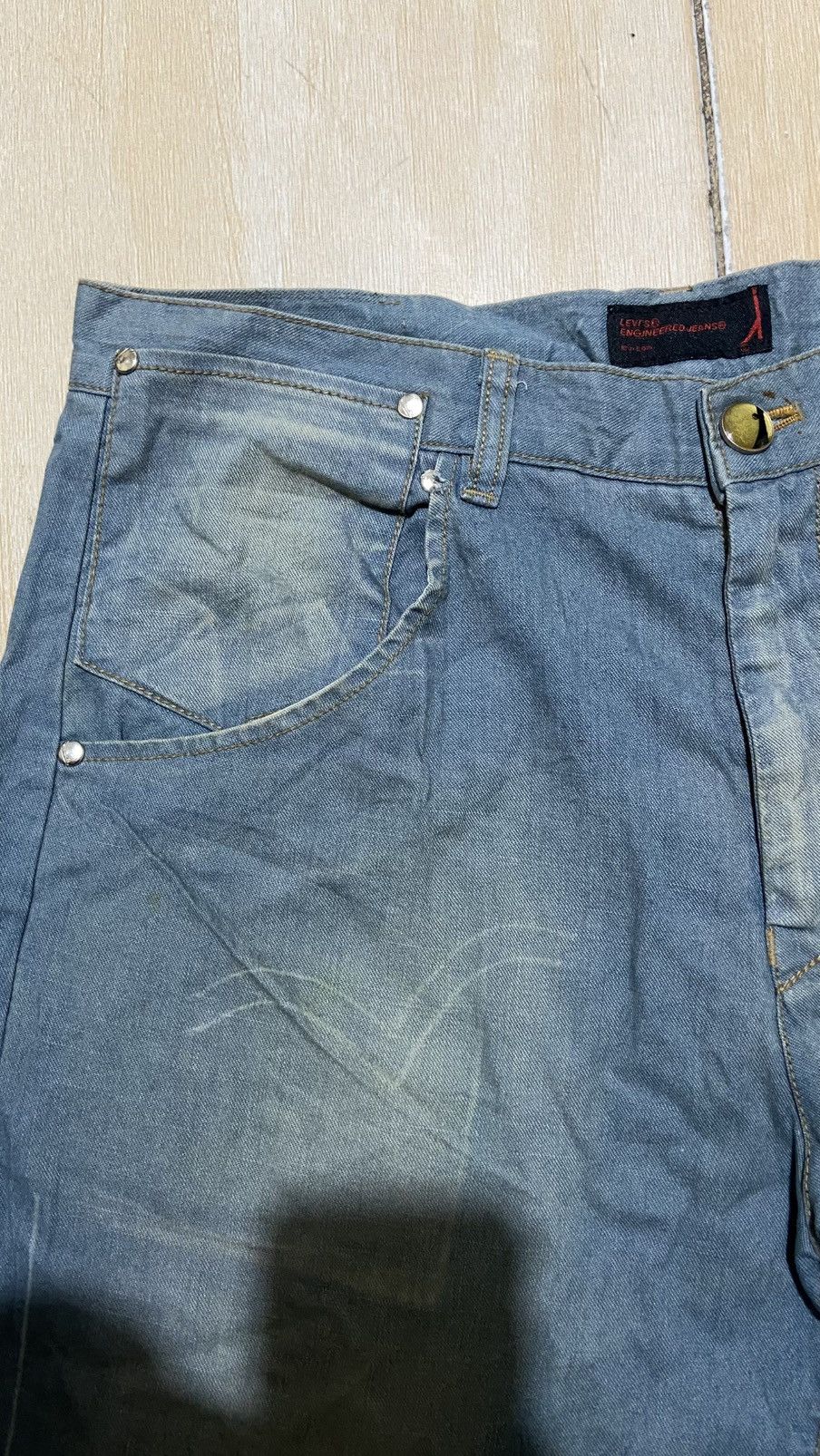Levi's Vintage Clothing Levi’s Engineered Jorts Y2K Jeans Made in Japan Size US 34 / EU 50 - 4 Thumbnail