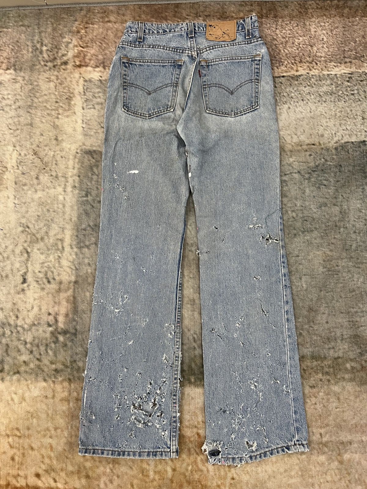 Hysteric Glamour × Levi's Flare 517 With Crazy Distressed Design Size US 28 / EU 44 - 16 Thumbnail