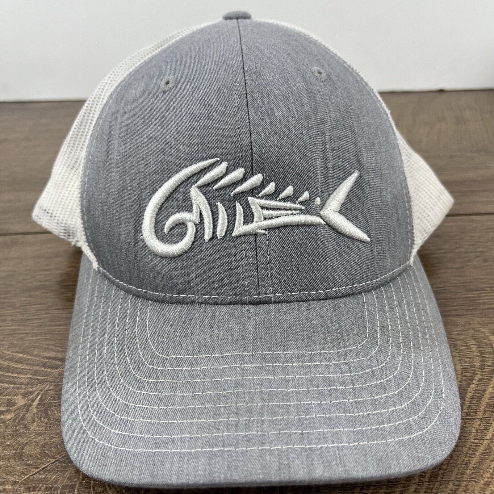 Other Fish Skeleton Hat Fish Skull Snapback Hat Gray Adjustable Ha Size ONE SIZE - 5 Thumbnail