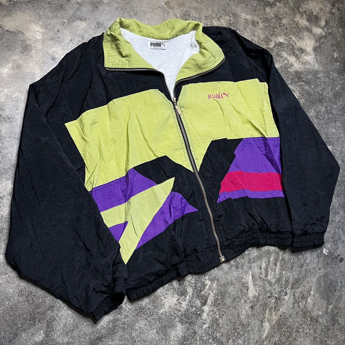 Vintage vintage puma zip up baggy windbreaker jacket Size US XL / EU 56 / 4 - 1 Thumbnail