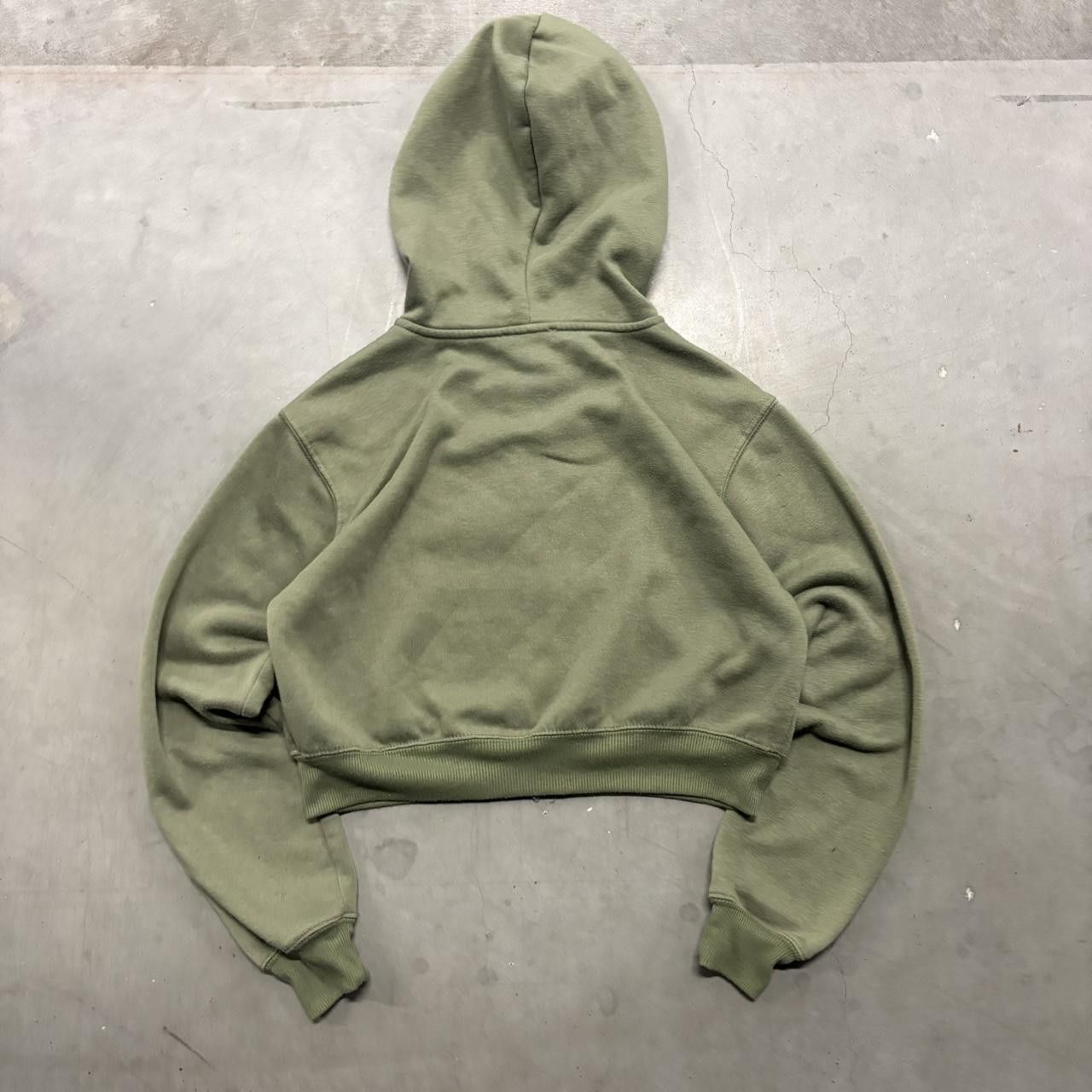 Vintage Crazy Vintage Y2K/2000s Blank Green Cropped Streetwear Zipup Hoodie! Size US S / EU 44-46 / 1 - 2 Thumbnail