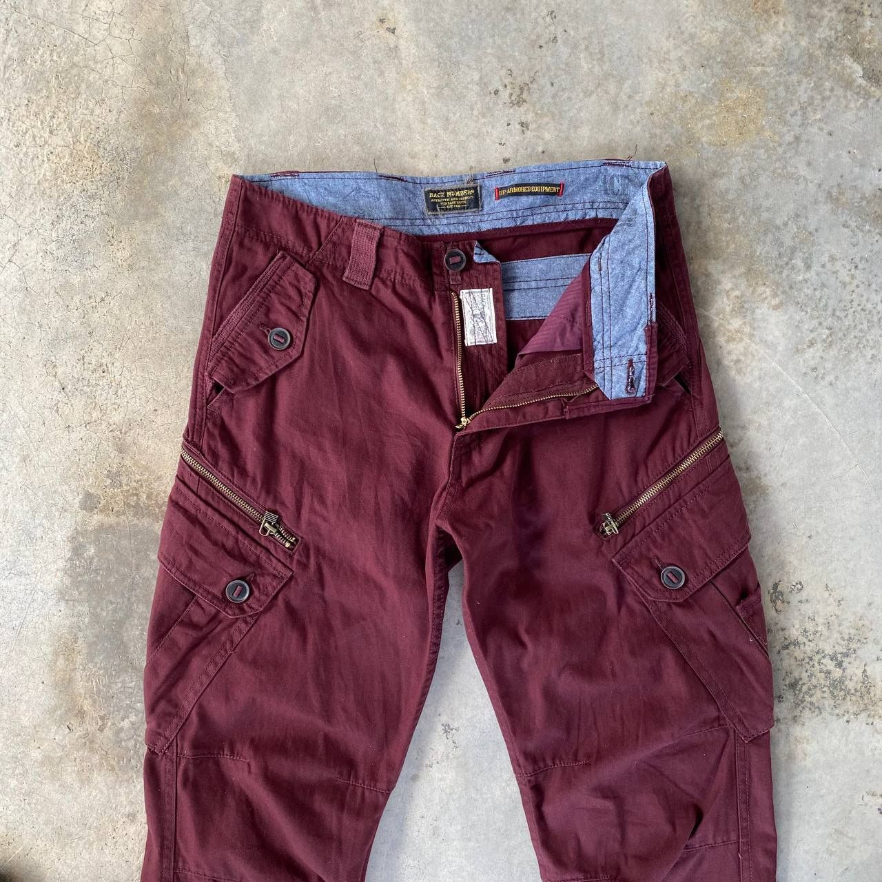 20471120 × Japanese Brand VINTAGE BACK NUMBER CARGO UP-ARMORED EQUIPMENT MILITARY Size US 31 - 14 Thumbnail