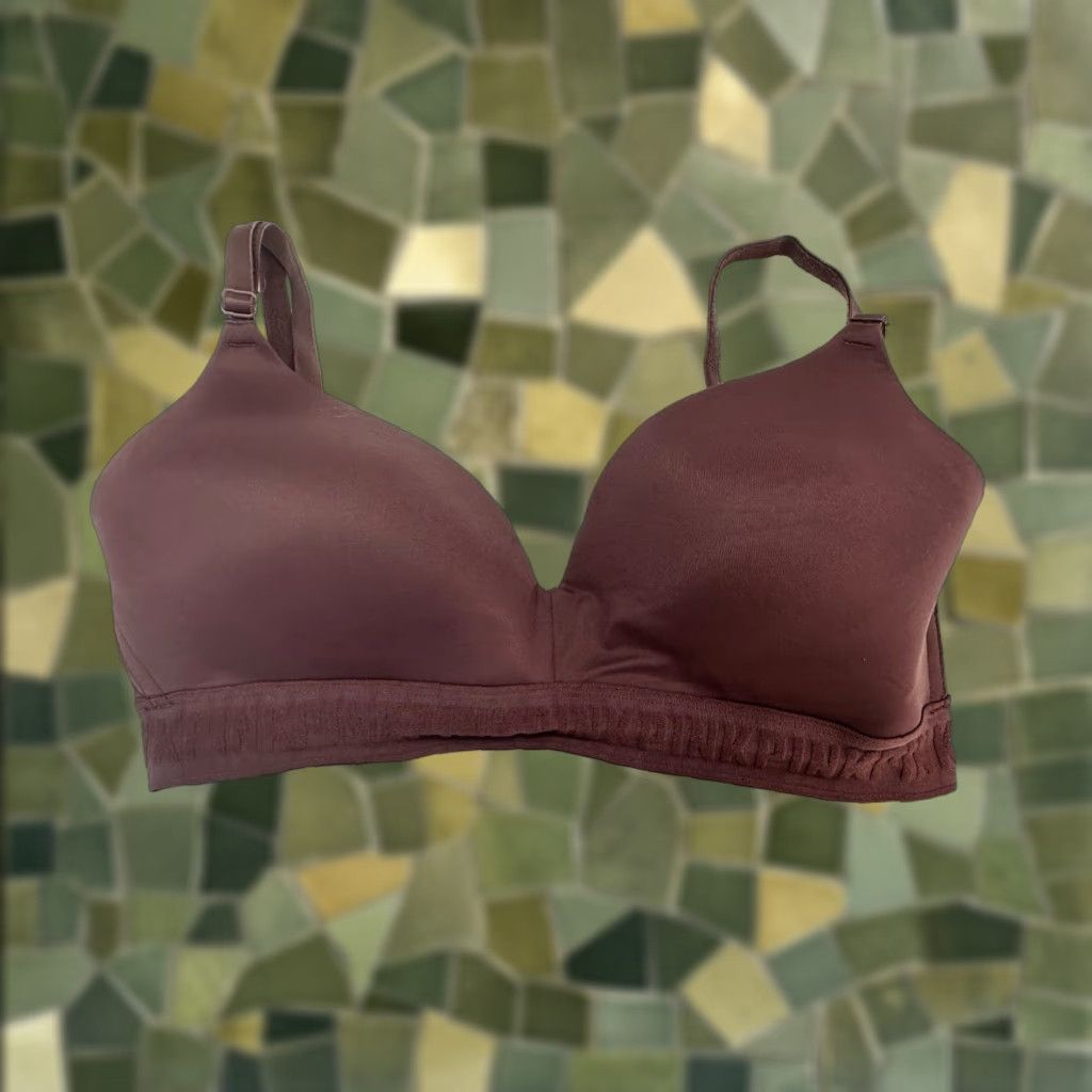 Pinko PINK Bra 34D Wear Everywhere Wireless Lightly Lined Purple Adjustable Women Shirt Brand Giftable Size ONE SIZE - 1 Thumbnail