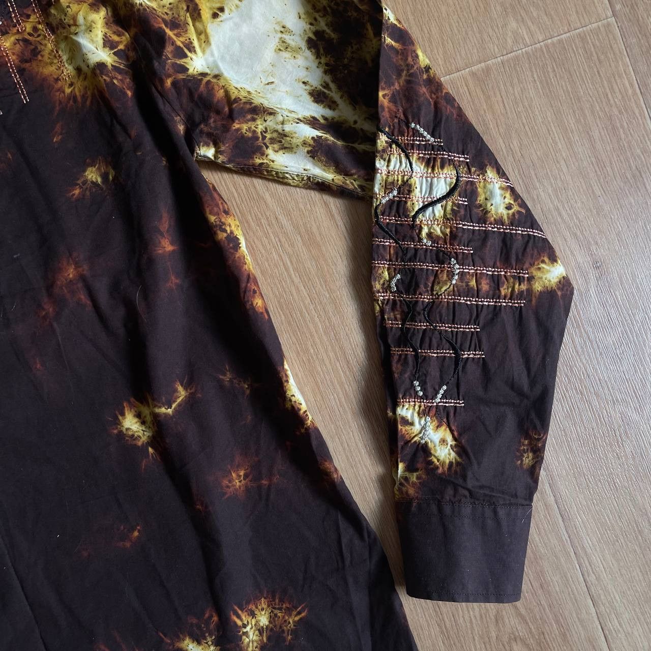 20471120 × Japanese Brand Vintage Shirt Fire Flash Size US L / EU 52-54 / 3 - 12 Thumbnail