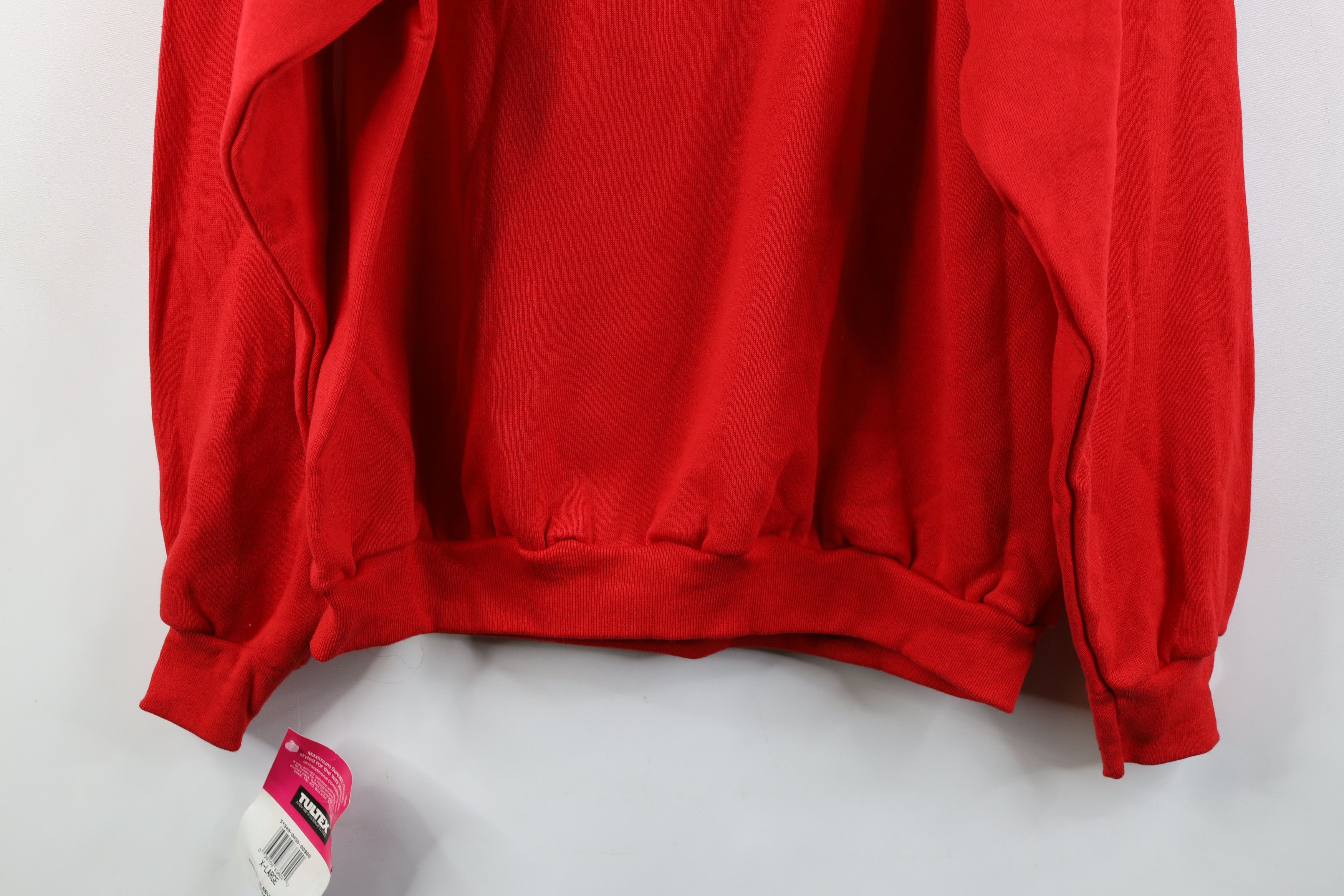 Vintage Deadstock Vintage 90s Streetwear Crewneck Sweatshirt Red USA Size XL / US 12-14 / IT 48-50 - 15 Thumbnail