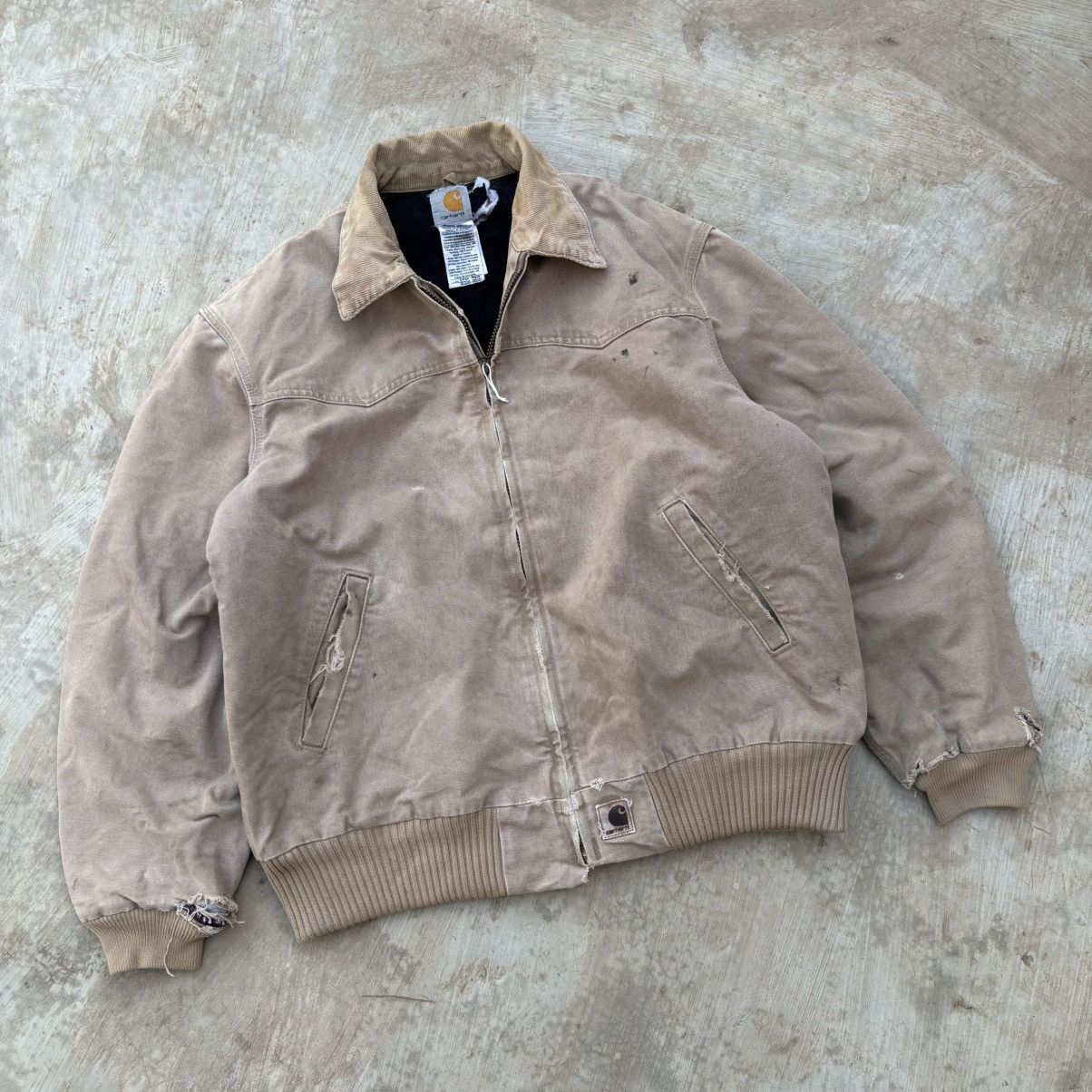 Carhartt Vintage 90s Sunfaded Distressed Carhartt Santa FE Size US L / EU 52-54 / 3 - 1 Thumbnail