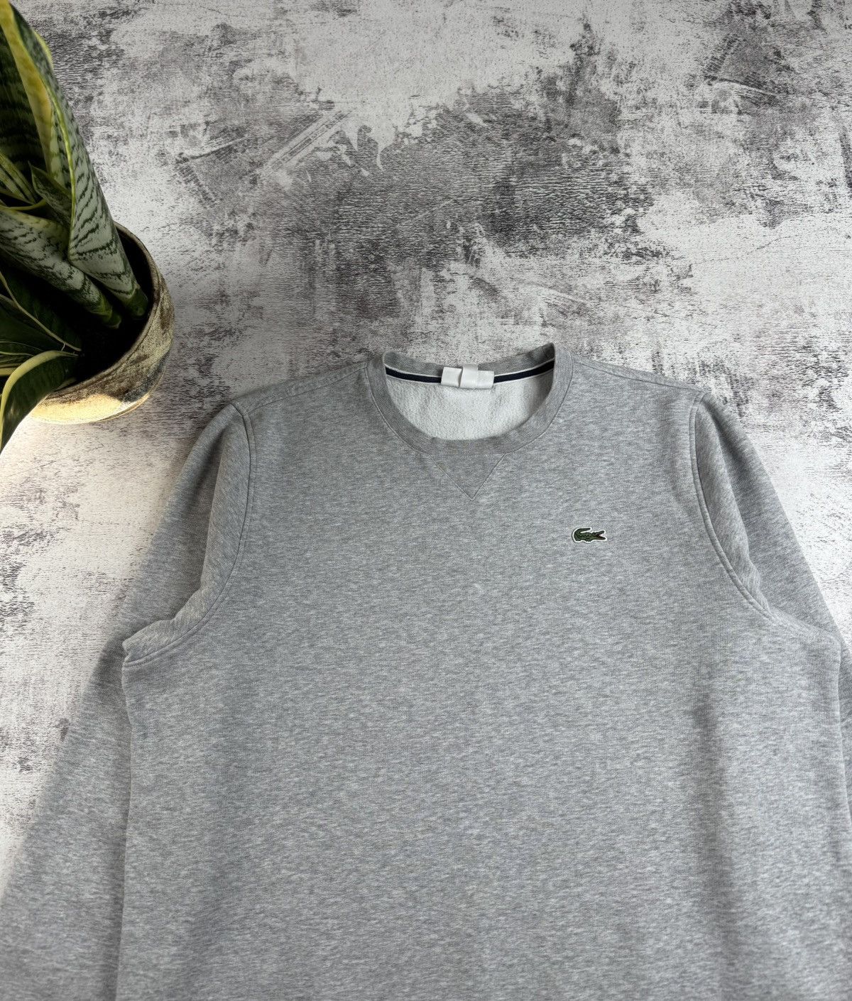 Lacoste Lacoste Sport Men’s Cotton XL FR 6 Crew Neck Gray Basic Sweatshirt Pullover Size US XL / EU 56 / 4 - 5 Thumbnail