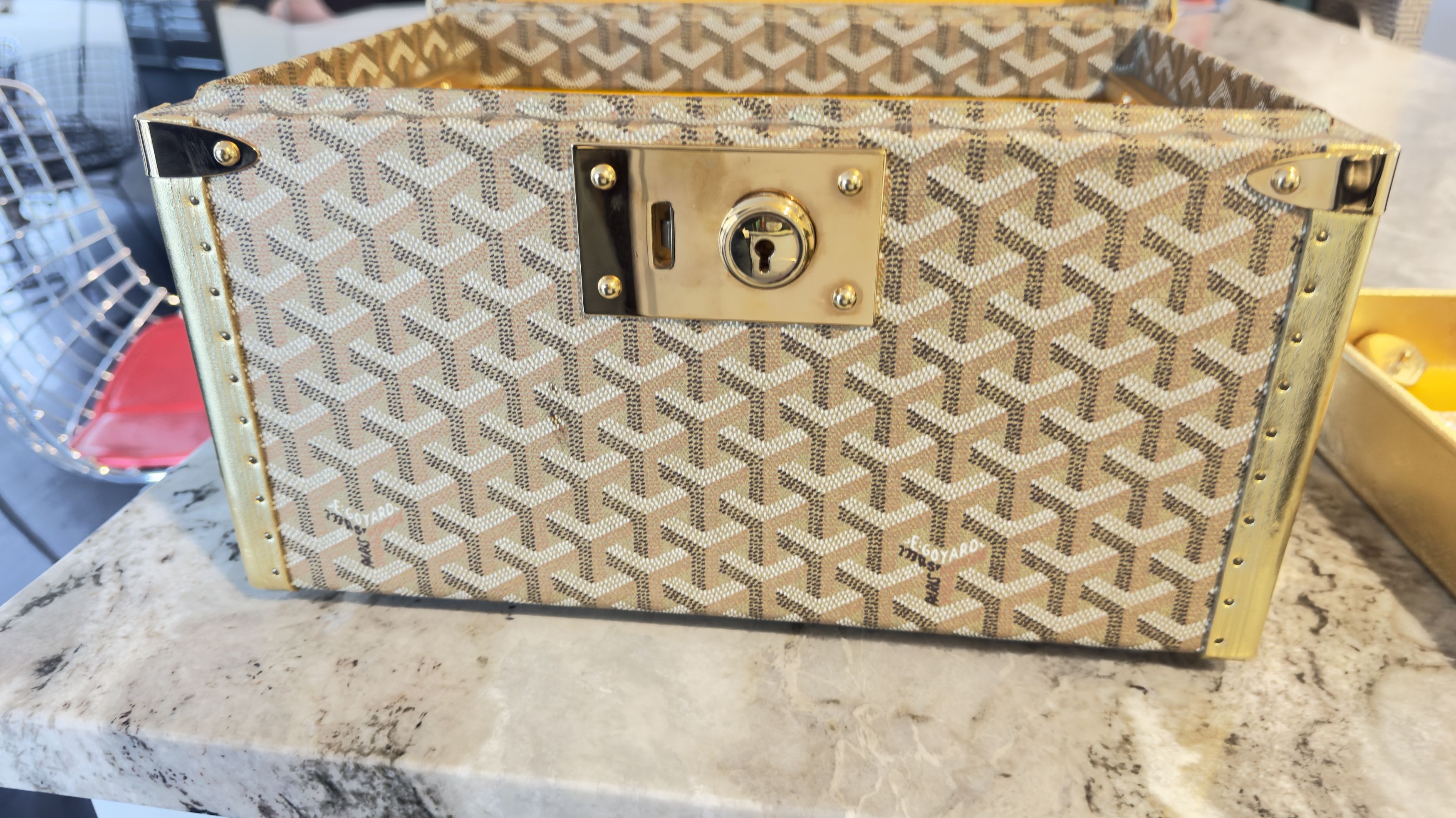 Goyard Sardaigne Vanity Train Case Canvas Jewelry Storage Size ONE SIZE - 12 Thumbnail