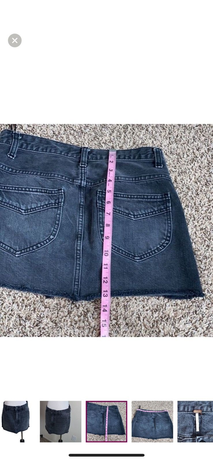 Free People Free people beat of the music denim mini skirt size 2 Size 26" / US 2 / IT 38 - 6 Thumbnail
