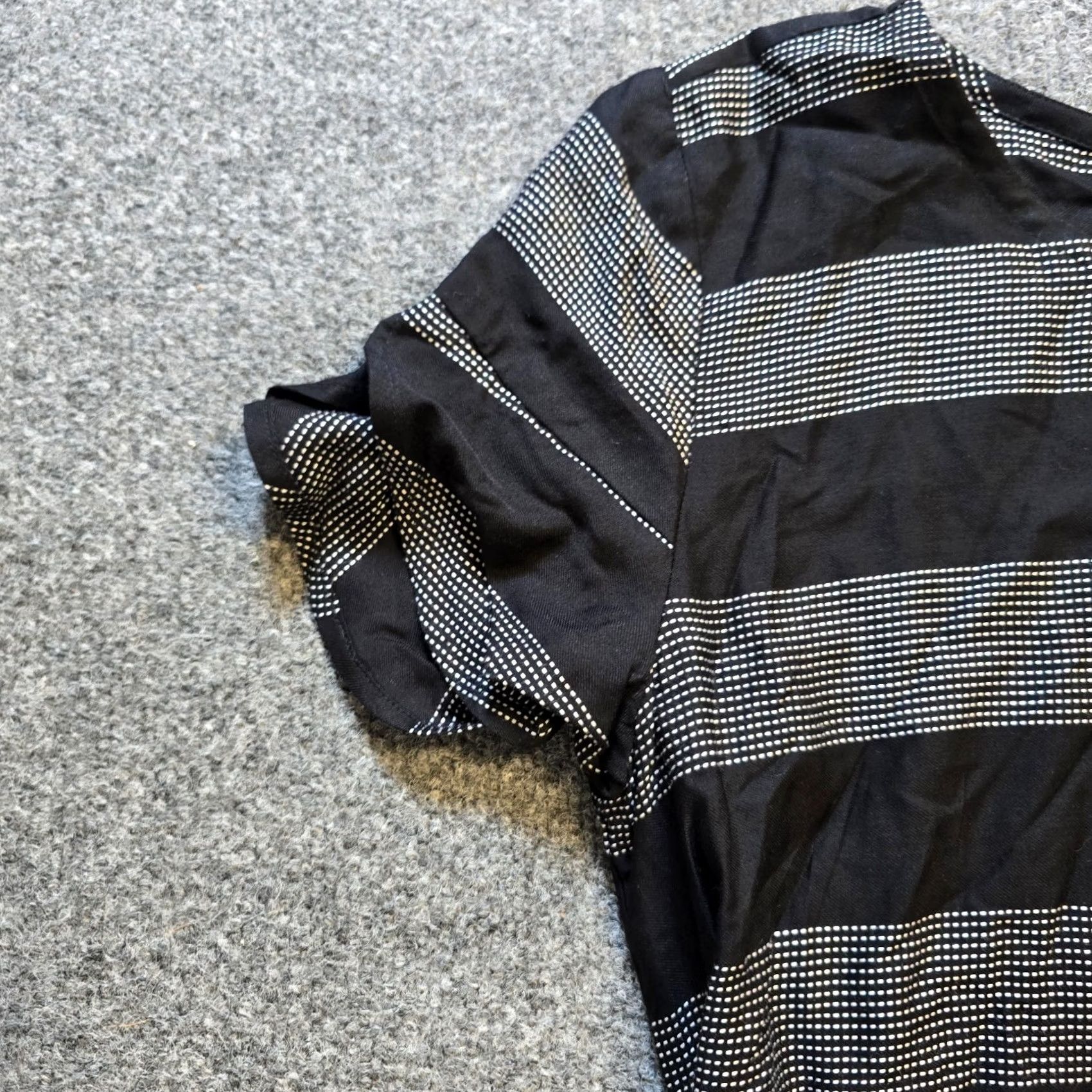 Loft LOFT Dress Womens Size Small Black Striped Short Sleeve Belted Casual Basic Shirt Womens Dress Size 28" / US 6 / IT 42 - 6 Thumbnail