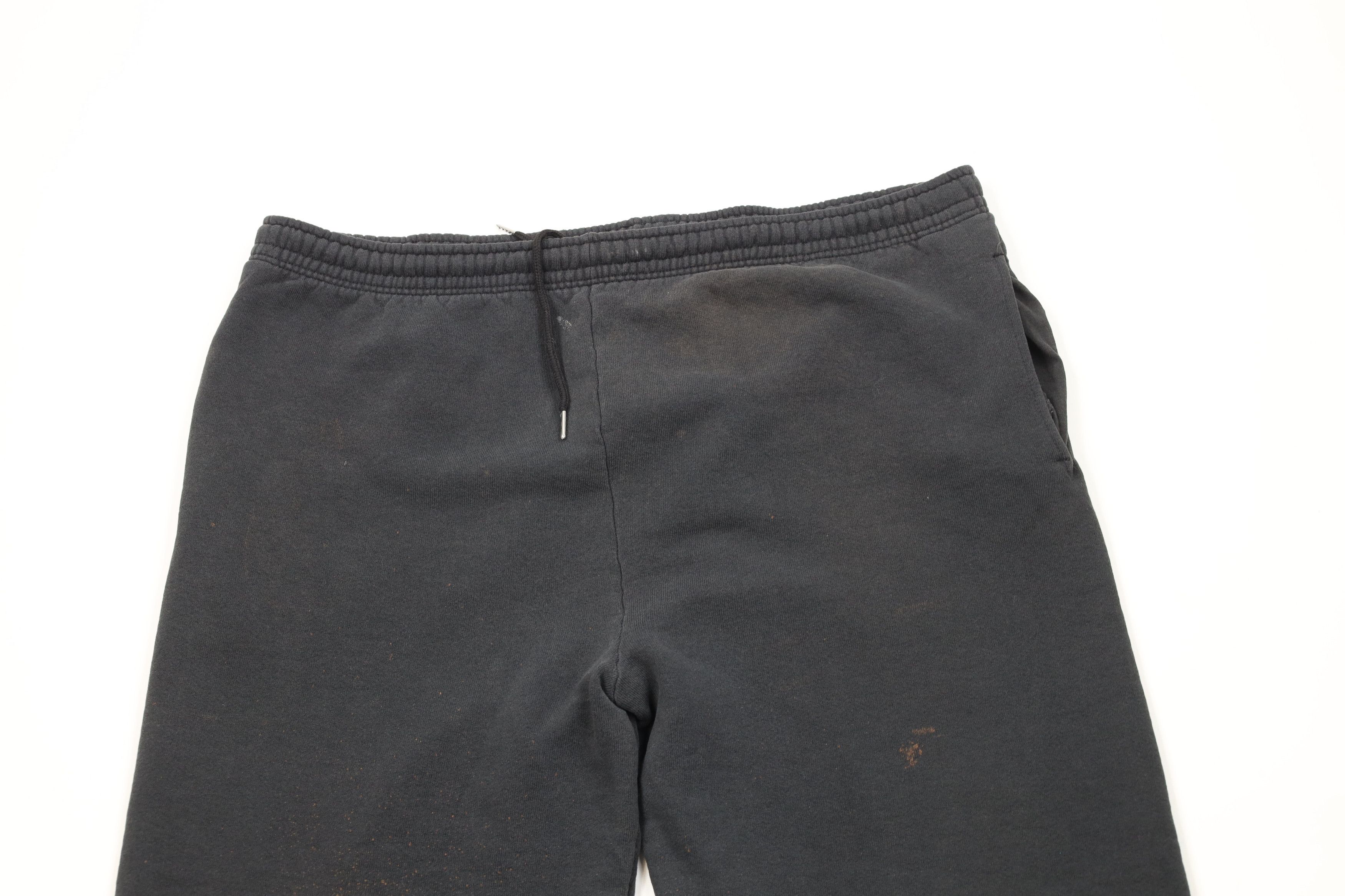 Vintage Vintage 90s Streetwear Sweatpants Joggers Pants Black USA Size US 38 / EU 54 - 2 Thumbnail
