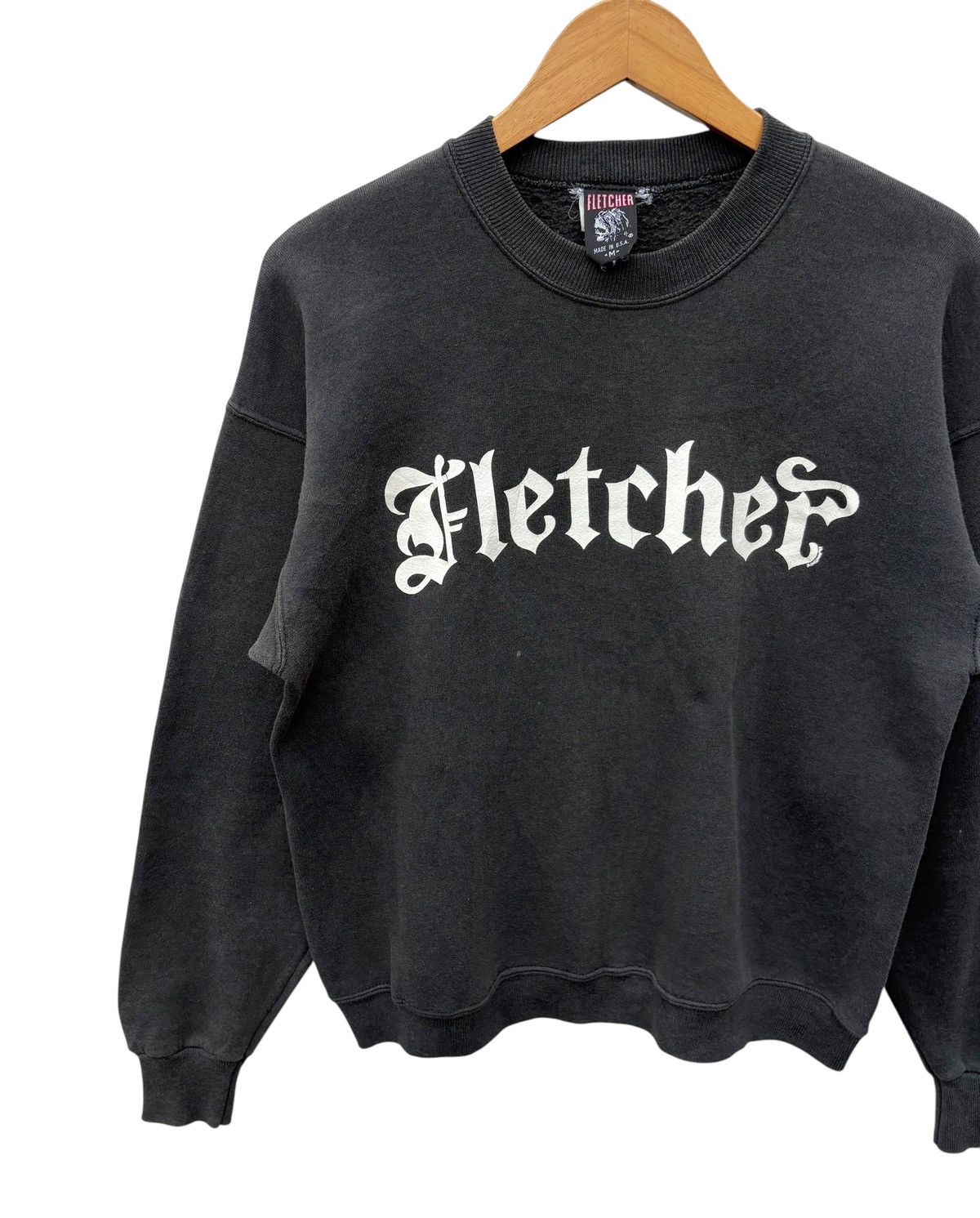 Vintage Vintage 90s Nathan Fletcher Cross Graphic Faded Sweatshirt Size US M / EU 48-50 / 2 - 5 Thumbnail