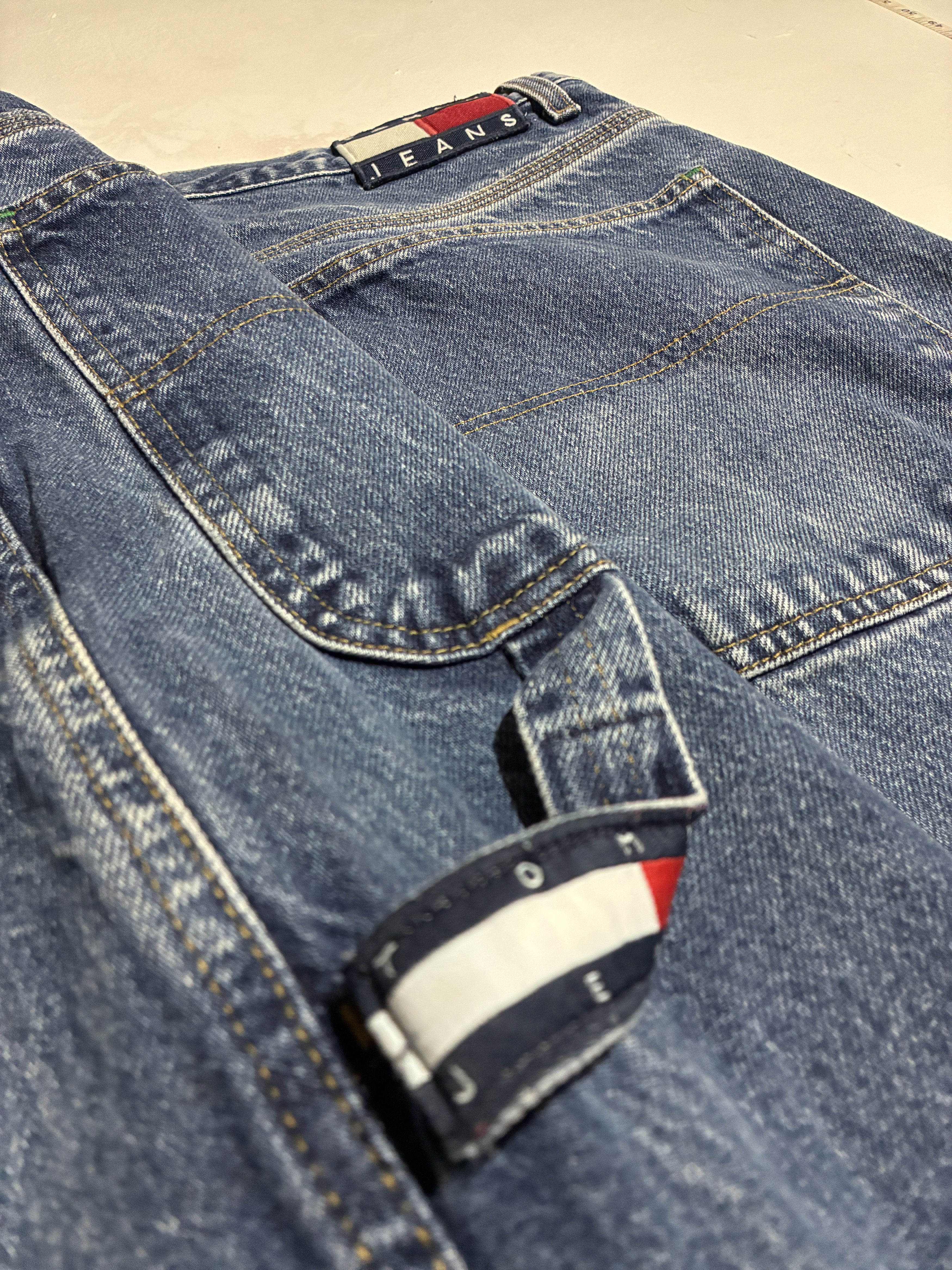Tommy Hilfiger Vintage Tommy Jeans Carpenter Big Flag Denim 40x30 Size US 40 / EU 56 - 6 Thumbnail