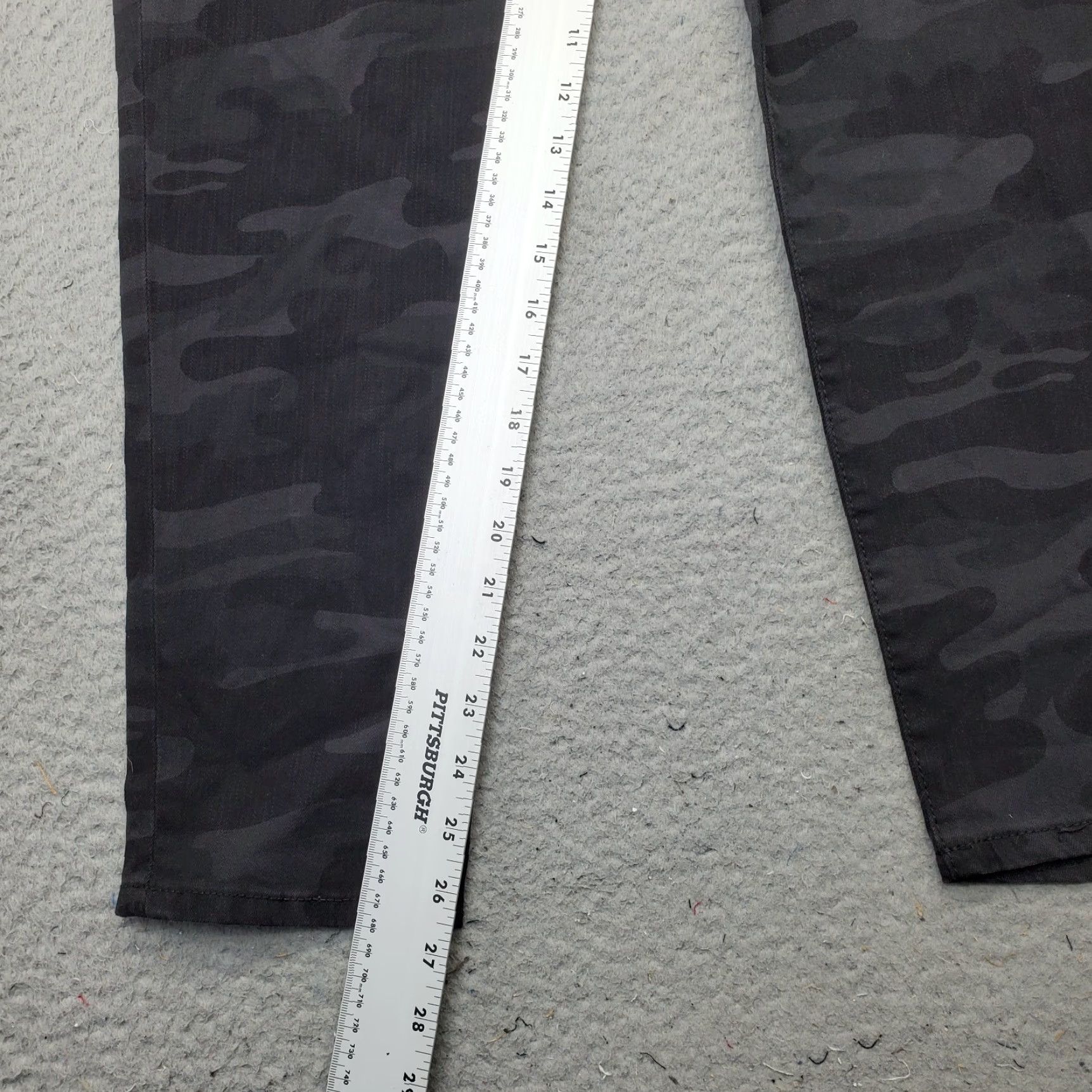 Sanctuary Sanctuary Womens Jeans 16 Multi Camo Mid Rise Ankle Skinny Denim 5-Pocket Stretch Comfort Size 38" / US 16 / IT 52 - 4 Thumbnail
