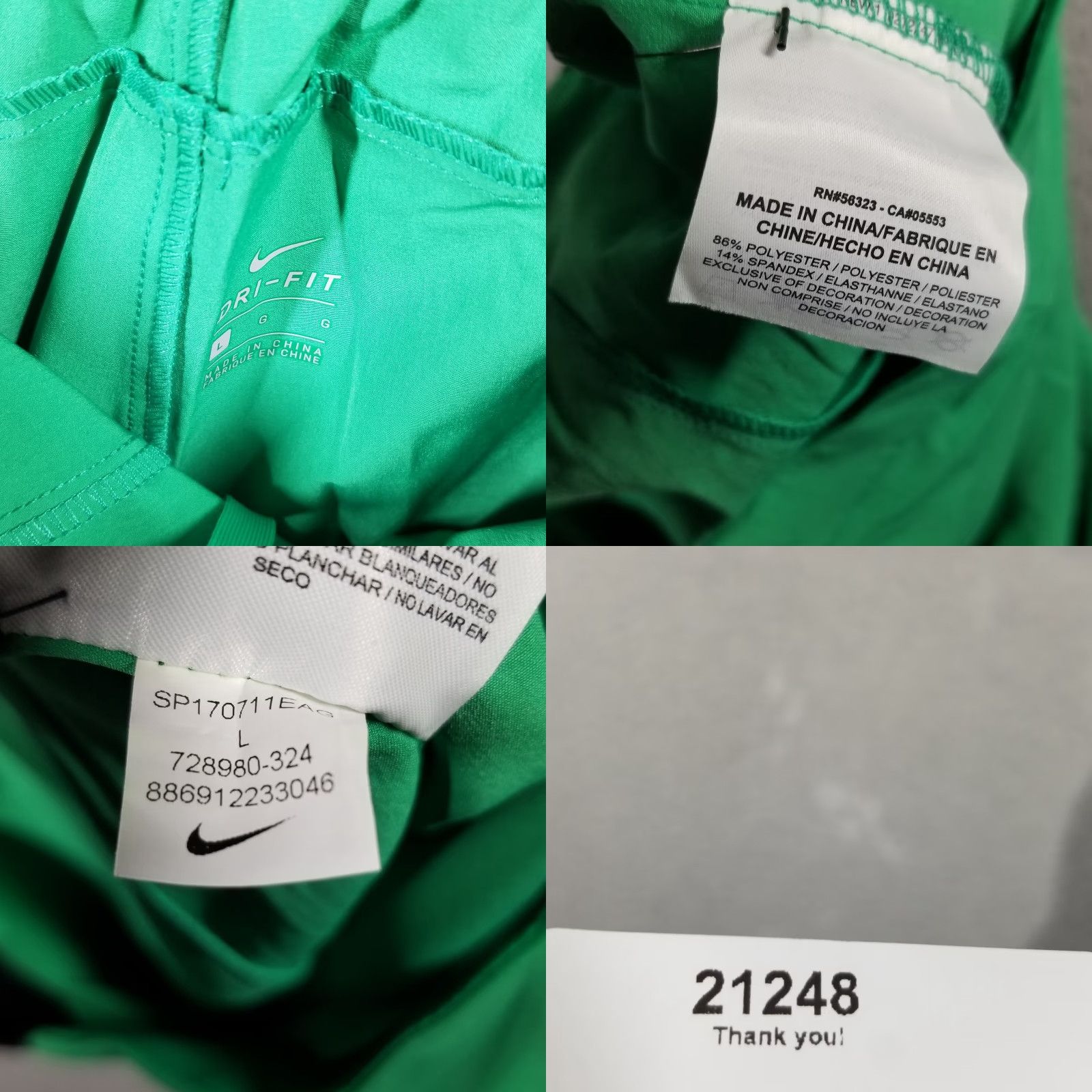 Nike VINTAGE Nike Tennis Shorts Men's Woven Activewear 9" Green Gladiator 80s Size L Size US 34 / EU 50 - 8 Thumbnail