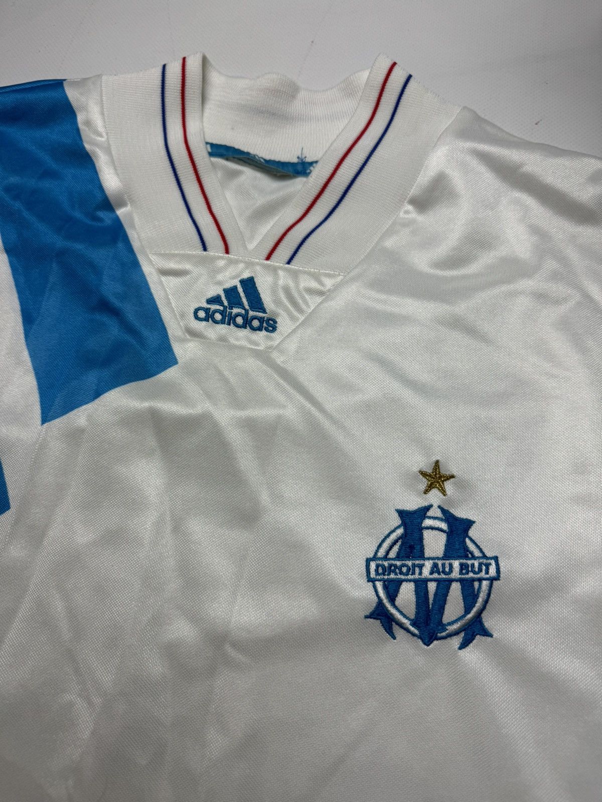Adidas × Vintage Rare vintage Adidas Olympique marseille 1993 y2k Size US L / EU 52-54 / 3 - 6 Thumbnail