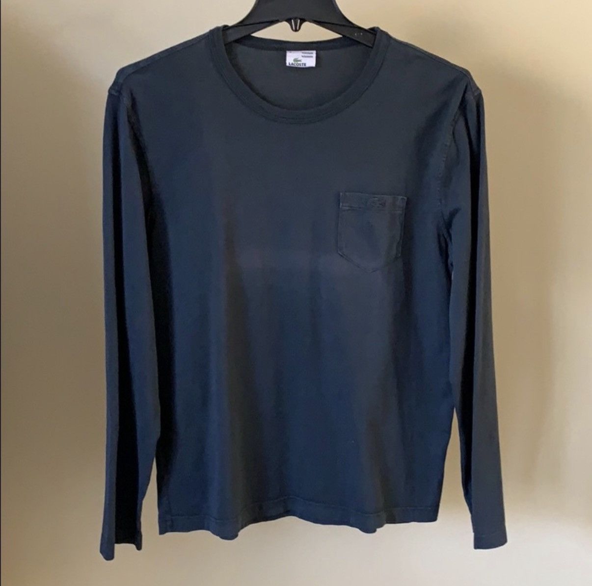 Lacoste Lacoste Vintage Washed Long Sleeve Tee Size US L / EU 52-54 / 3 - 1 Thumbnail