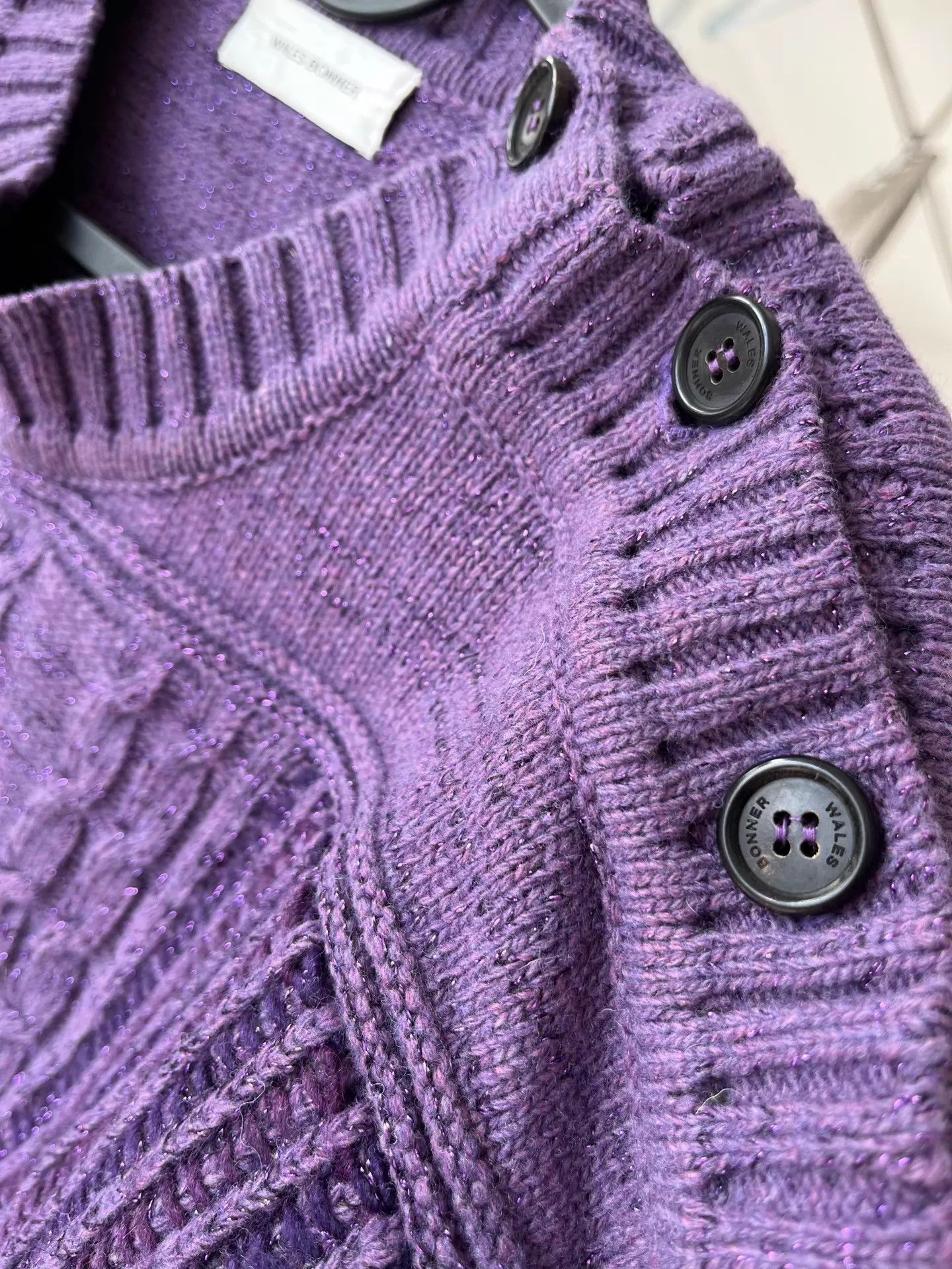 Wales Bonner Wales Bonner Oversized Lurex Knit Sweater S Korea Size S / US 4 / IT 40 - 3 Thumbnail