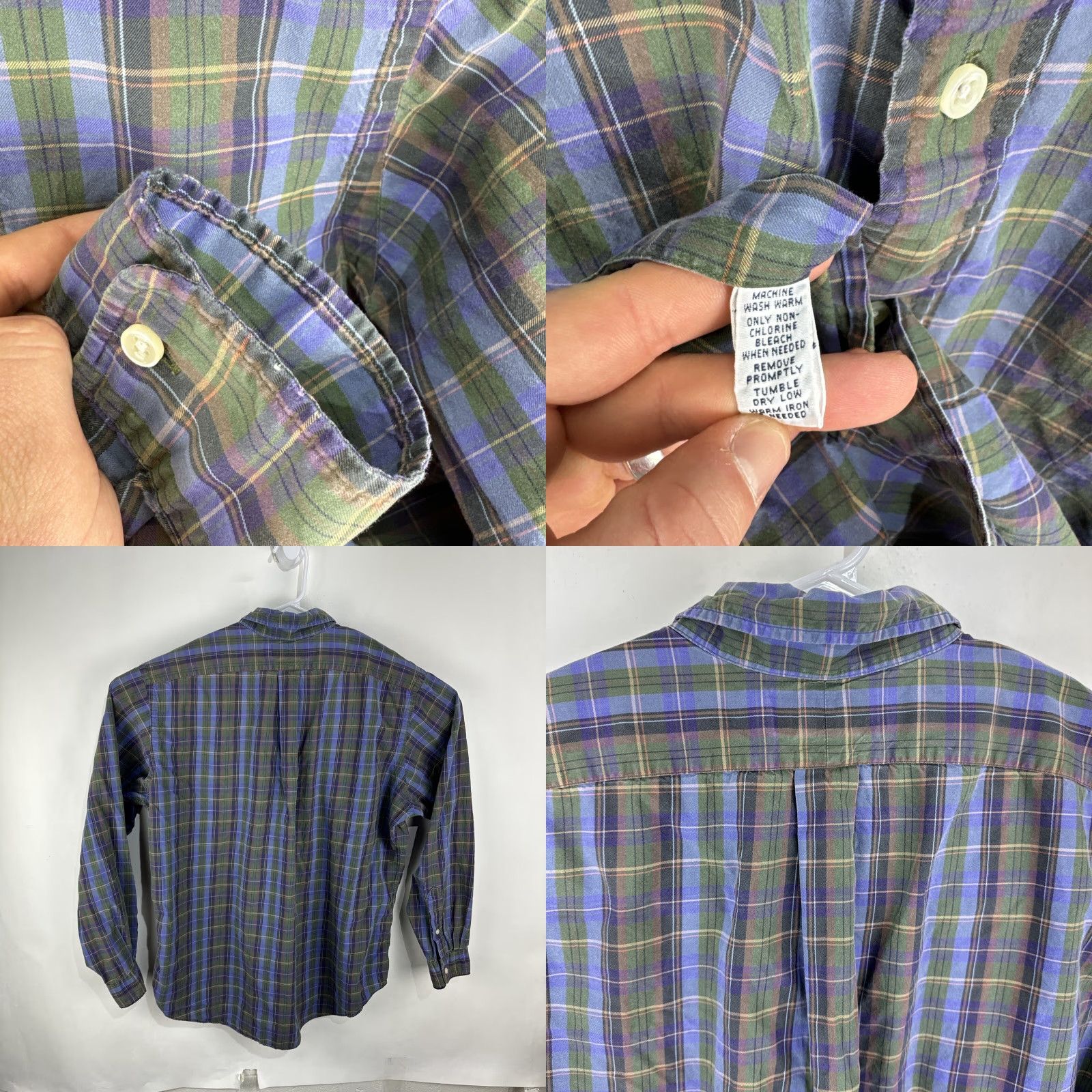 Polo Ralph Lauren VINTAGE Polo Ralph Lauren Mens Classic Fit Shirt XL Plaid Long Sleeve Button Size US XL / EU 56 / 4 - 9 Thumbnail