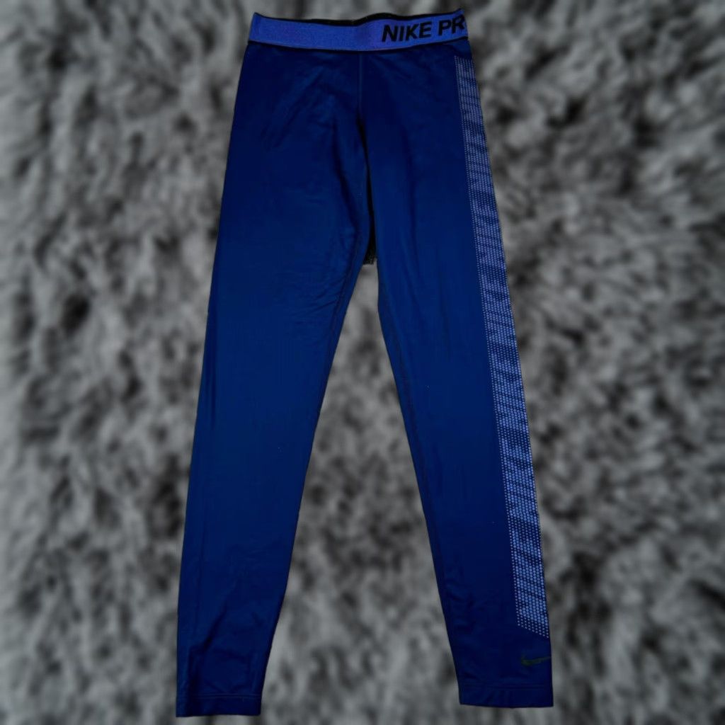 Nike VINTAGE Nike Pro Leggings Womens XS Gym Yoga Athletic Streetwear Workout Compression Size 26" / US 2 / IT 38 - 1 Thumbnail