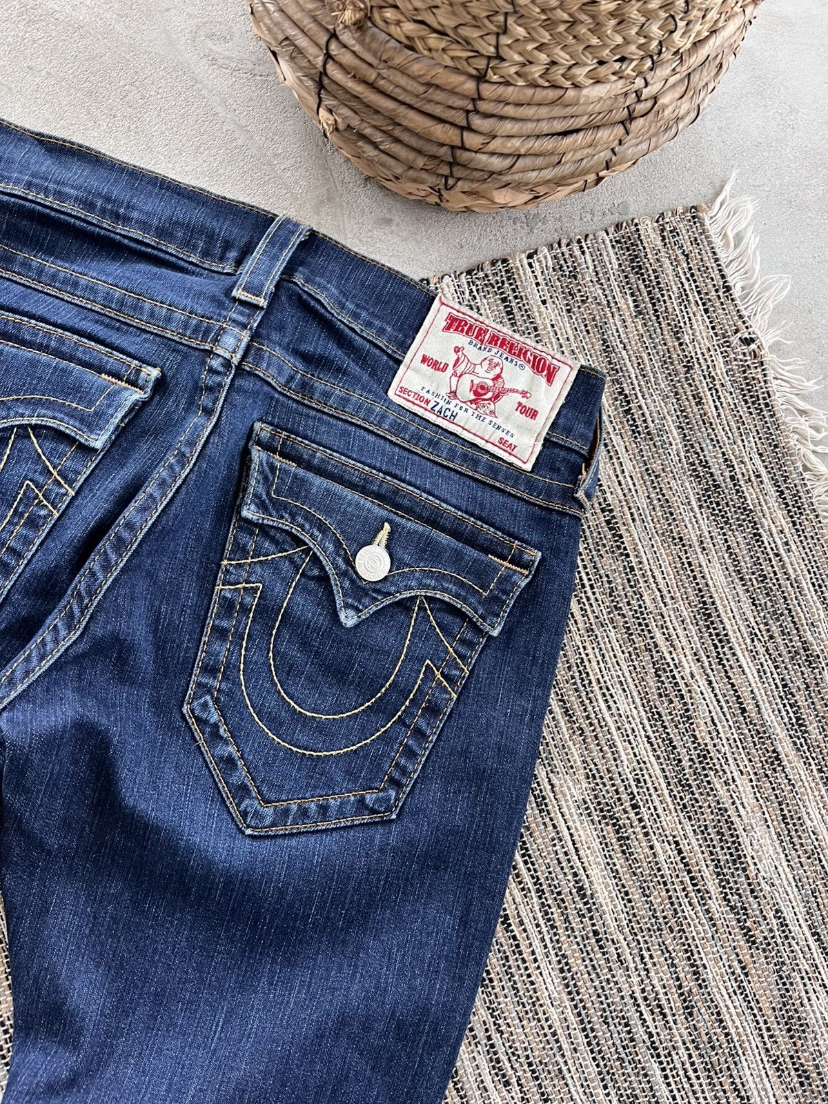 True Religion Vintage True Religion Zach Slim Blue Y2K Denim Jeans Rap sk8 Size US 30 / EU 46 - 18 Thumbnail