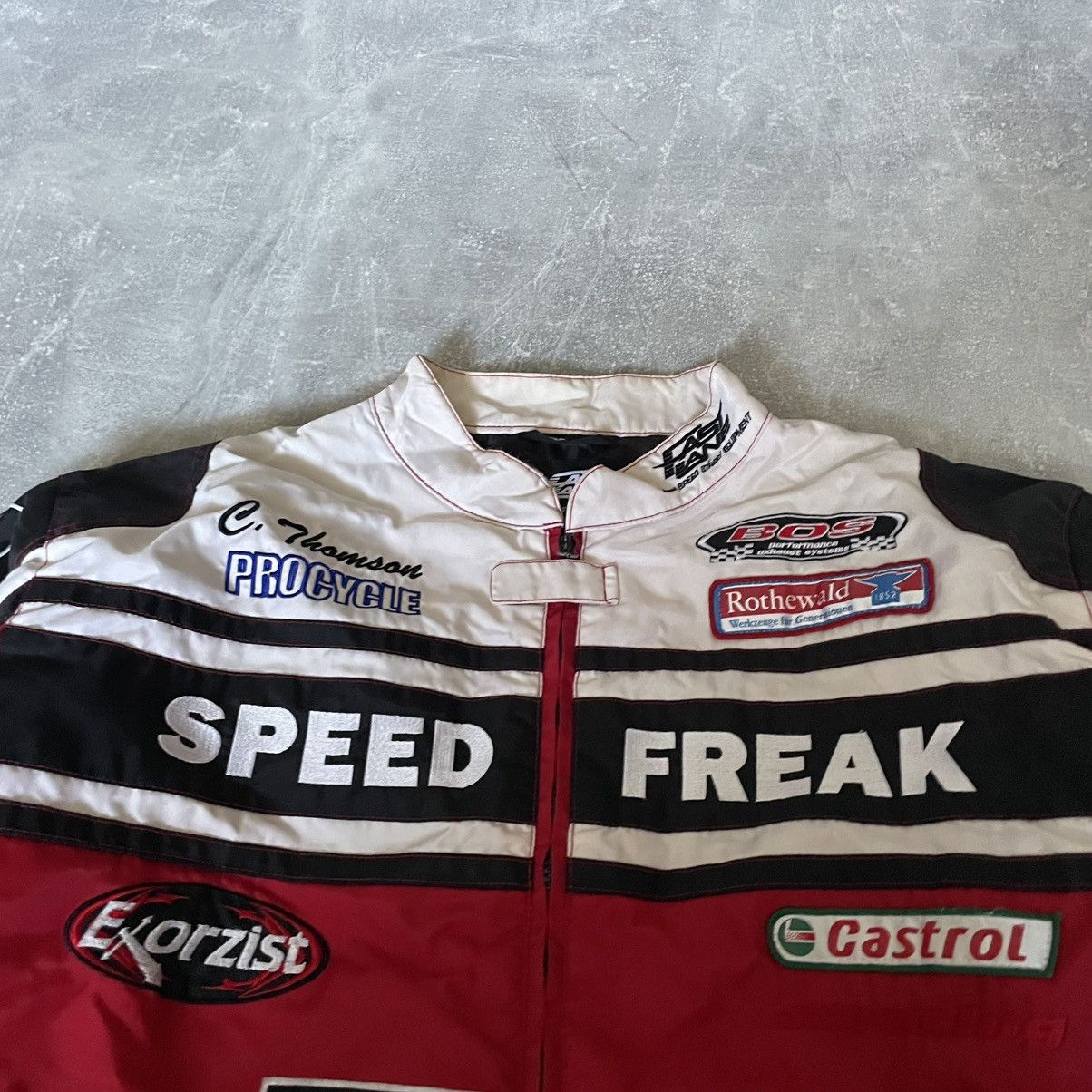 NASCAR Speed Freak Fast Line F1 moto Racing Jacket bomber marlboro Size US XXL / EU 58 / 5 - 5 Thumbnail
