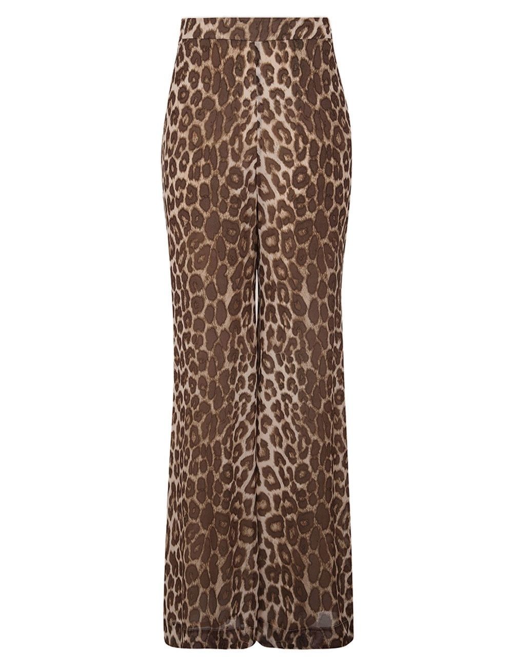 Zimmermann oc11z0925 Illustration Flare Pant in Leopard Size 28" / US 6 / IT 42 - 1 Thumbnail