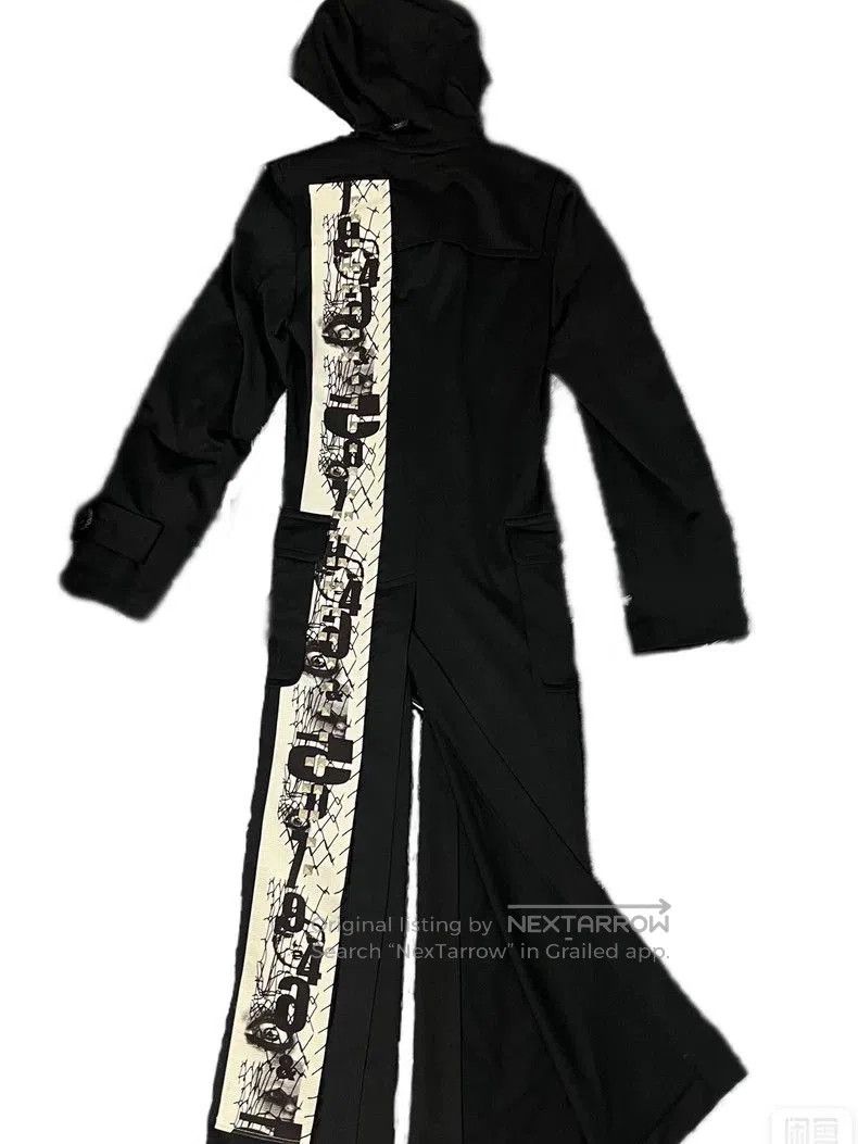 Comme des Garcons CDG Homme Plus Graffiti Rivet Trench Coat. Size US XS / EU 42 / 0 - 9 Thumbnail