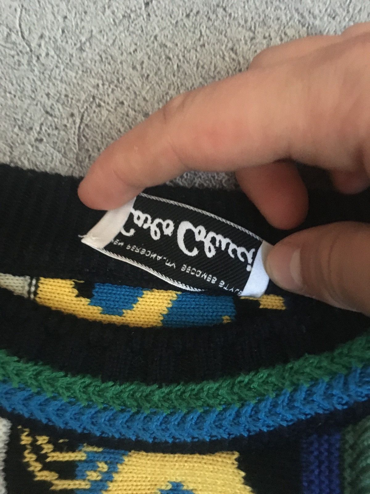 Carlo Colucci 🪢 Carlo Colucci Vintage Coogi Style Knit Y2K Style Sweater Size US M / EU 48-50 / 2 - 3 Thumbnail