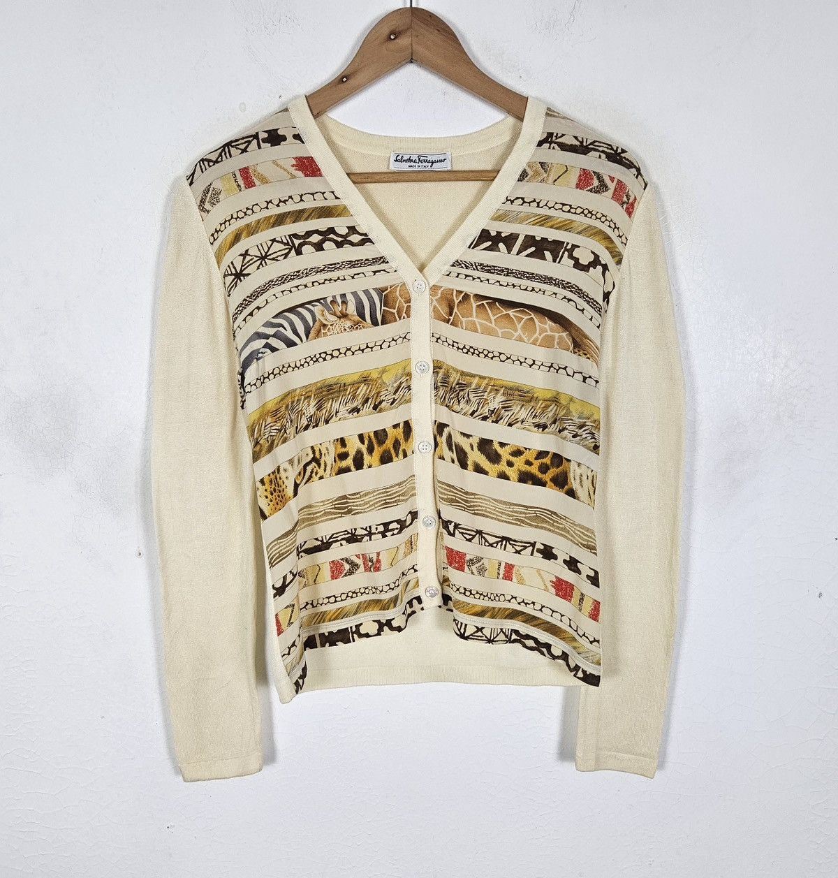 Salvatore Ferragamo Salvatore Ferragamo animal Print cardigan shirt Size XS / US 0-2 / IT 36-38 - 2 Thumbnail