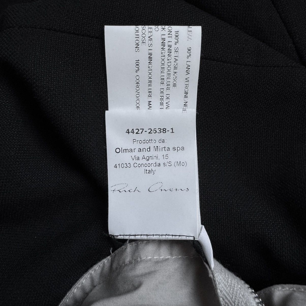 Rick Owens Rick Owens SS2015 Black Wool Silk Shawl Collar Blazer Jacket Size US M / EU 48-50 / 2 - 12 Thumbnail