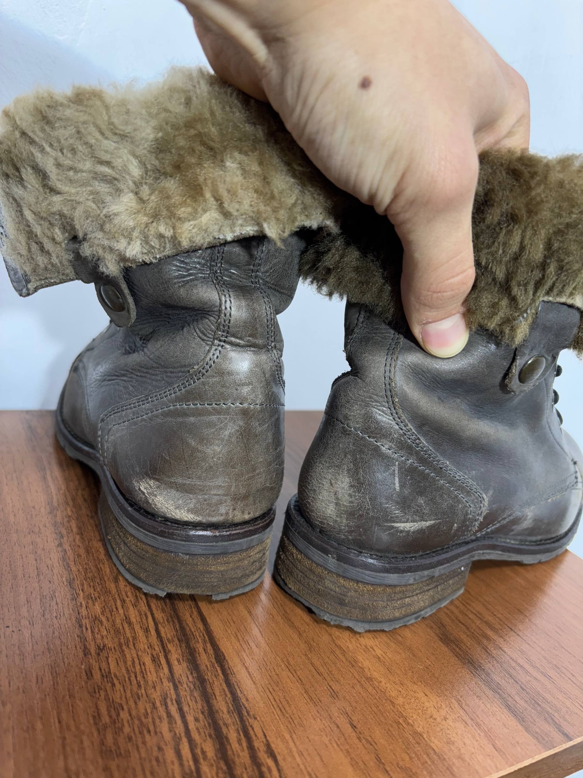 Hysteric Glamour VTG Avant Garde Fur AS 98 Style Leather Boots Shoes Size US 5 / EU 37 - 11 Thumbnail