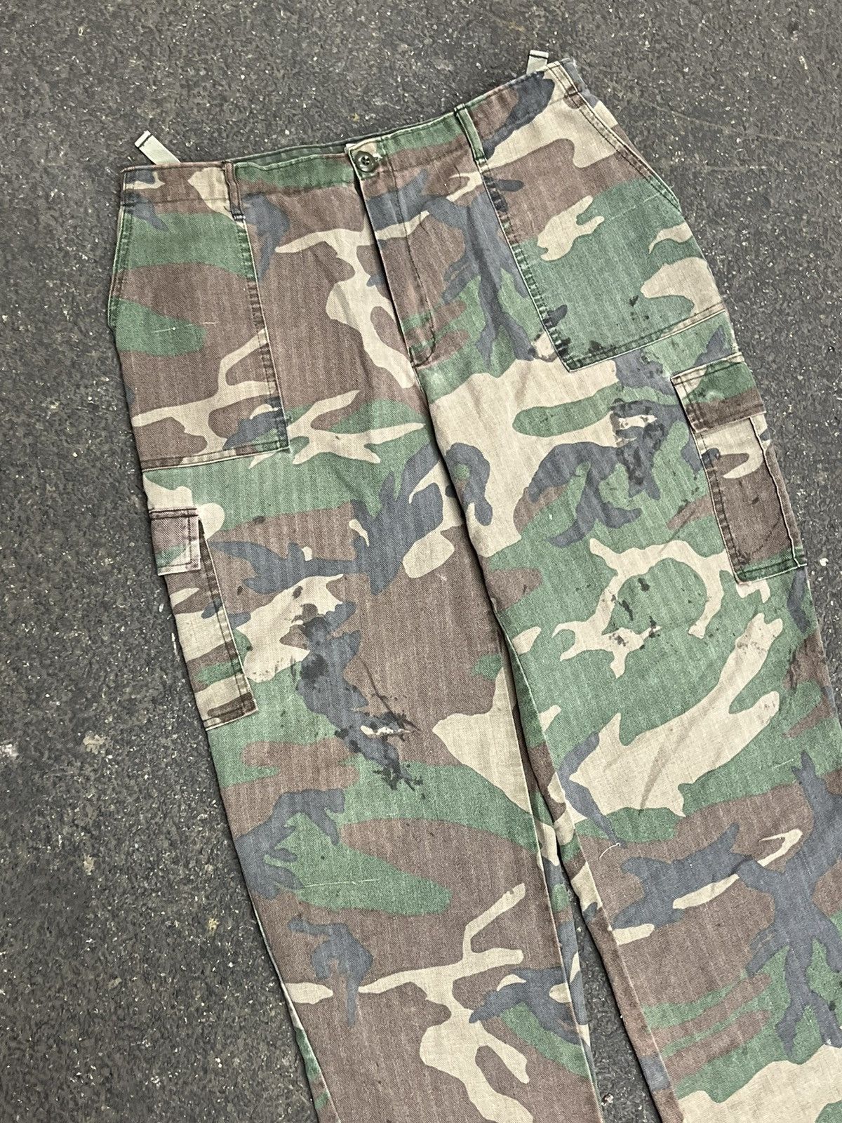 Vintage Vintage baggy fit og military 107 style camo pants faded Size US 36 / EU 52 - 2 Thumbnail