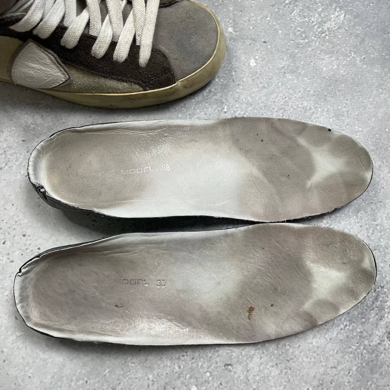 Philippe Model Philippe Model Hi Top Suede Sneakers Women’s Beige/ Gray 38 Size US 8 / IT 38 - 22 Thumbnail