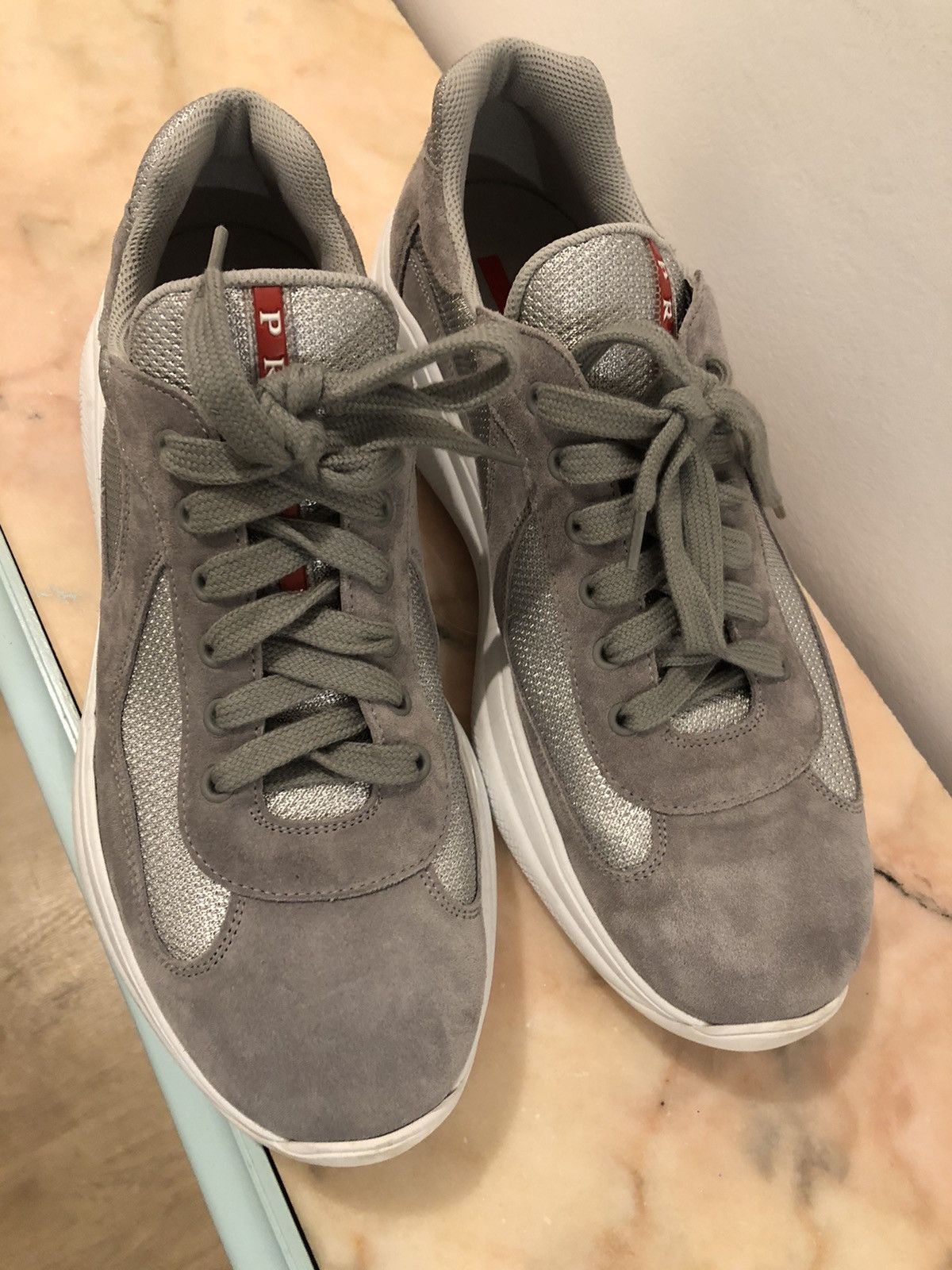 Prada Grey Prada Sneakers for Luna Rossa Size US 9 / EU 42 - 2 Thumbnail