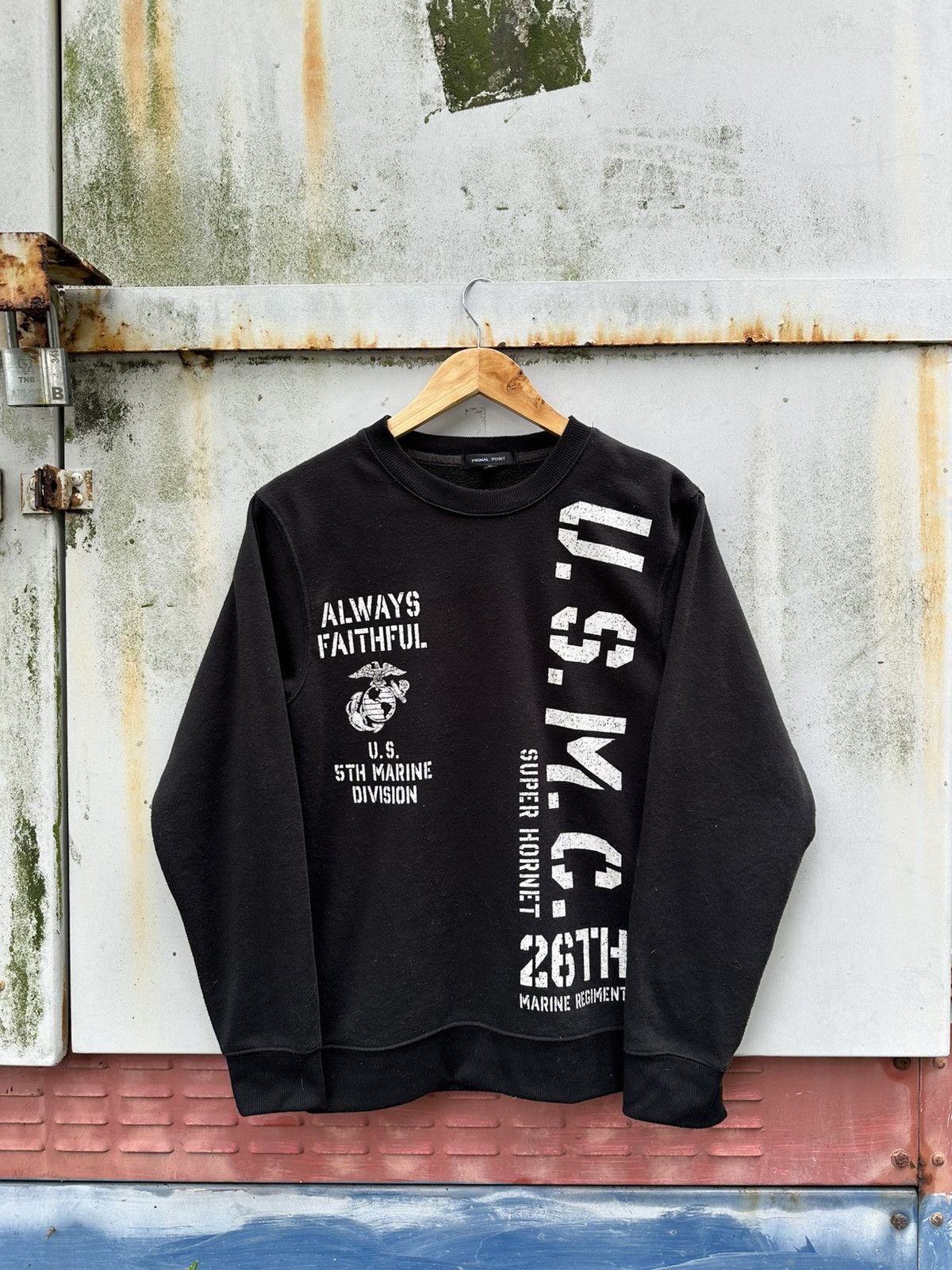 Vintage 🪖US 5th Marine Division Sweatshirt Size US S / EU 44-46 / 1 - 1 Thumbnail