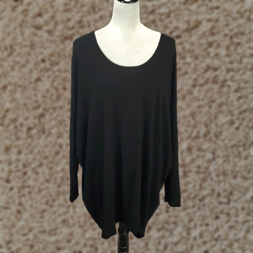 Vintage Bryn Walker Dress Womens Large Black Oversized Knee Length Lagenlook Minimalist Dress Size L / US 10 / IT 46 - 1 Thumbnail