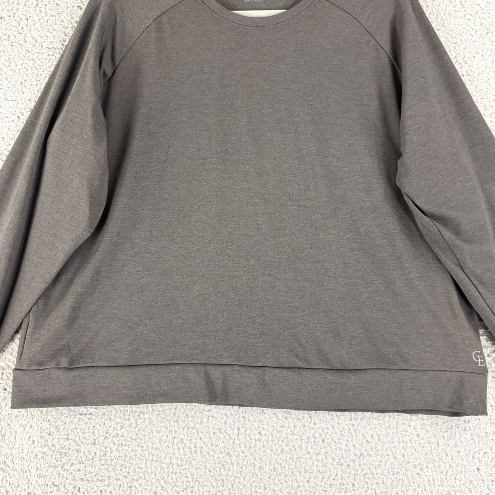 Vintage Cozy Earth Sweatshirt Womens XL Gray Long Sleeve Crew Neck Pullover Soft Size XL / US 12-14 / IT 48-50 - 4 Thumbnail