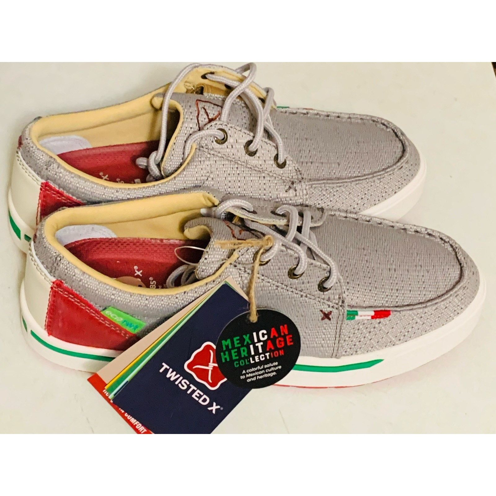 Twisted X Twisted X Men's Casual Light Grey & Multicolor Kick Size 7.5 Size US 7.5 / EU 40-41 - 3 Thumbnail