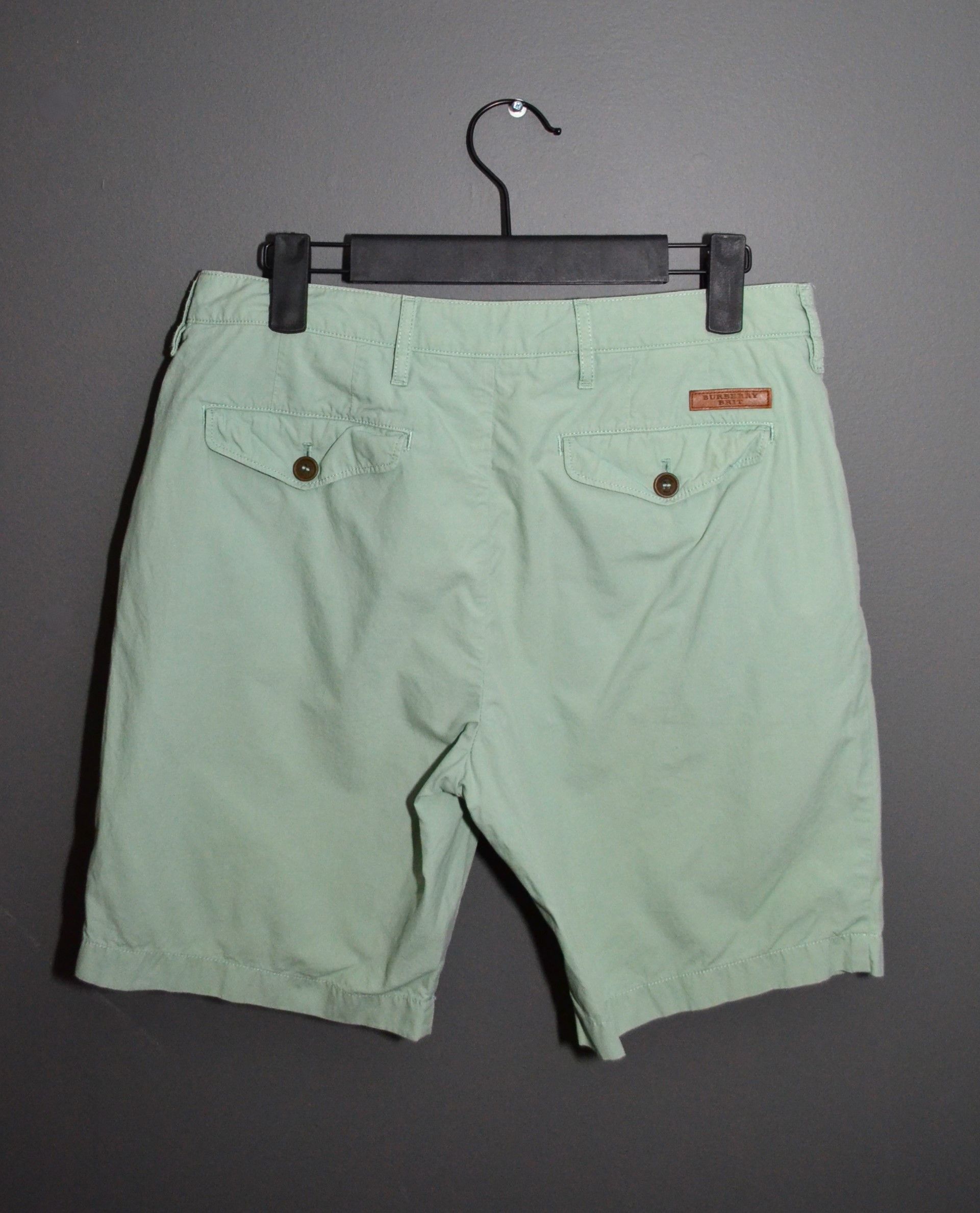 Burberry Burberry Brit 28 Light Green Chino Shorts Women's Size 28" / US 6 / IT 42 - 2 Thumbnail