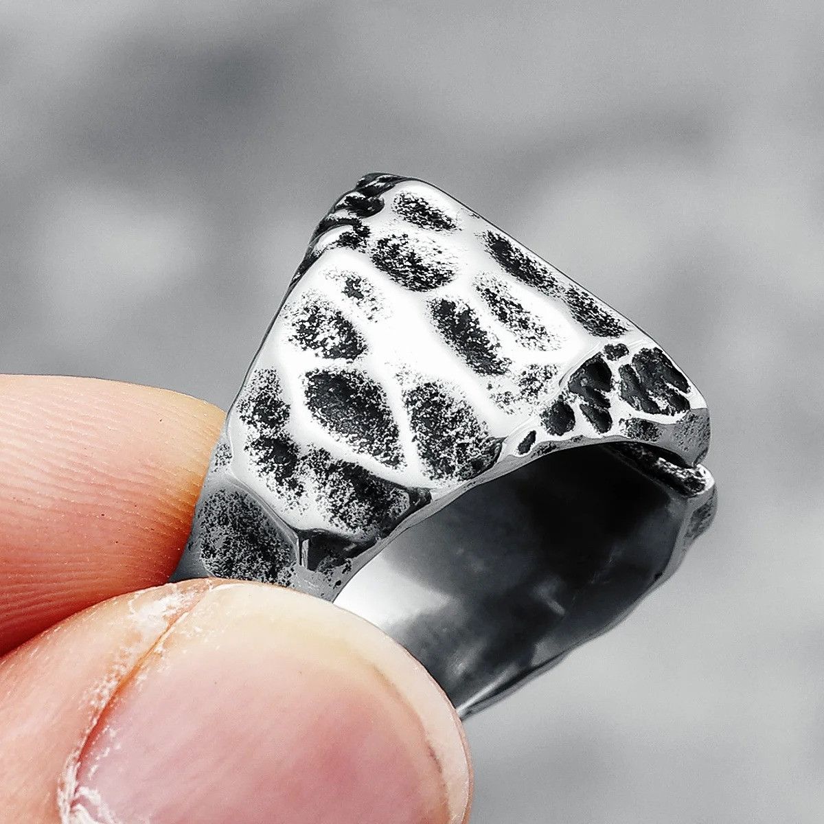Jewelry Hollow Cross Ring Streetwear Jewelry Fashion Gift Size ONE SIZE - 4 Thumbnail