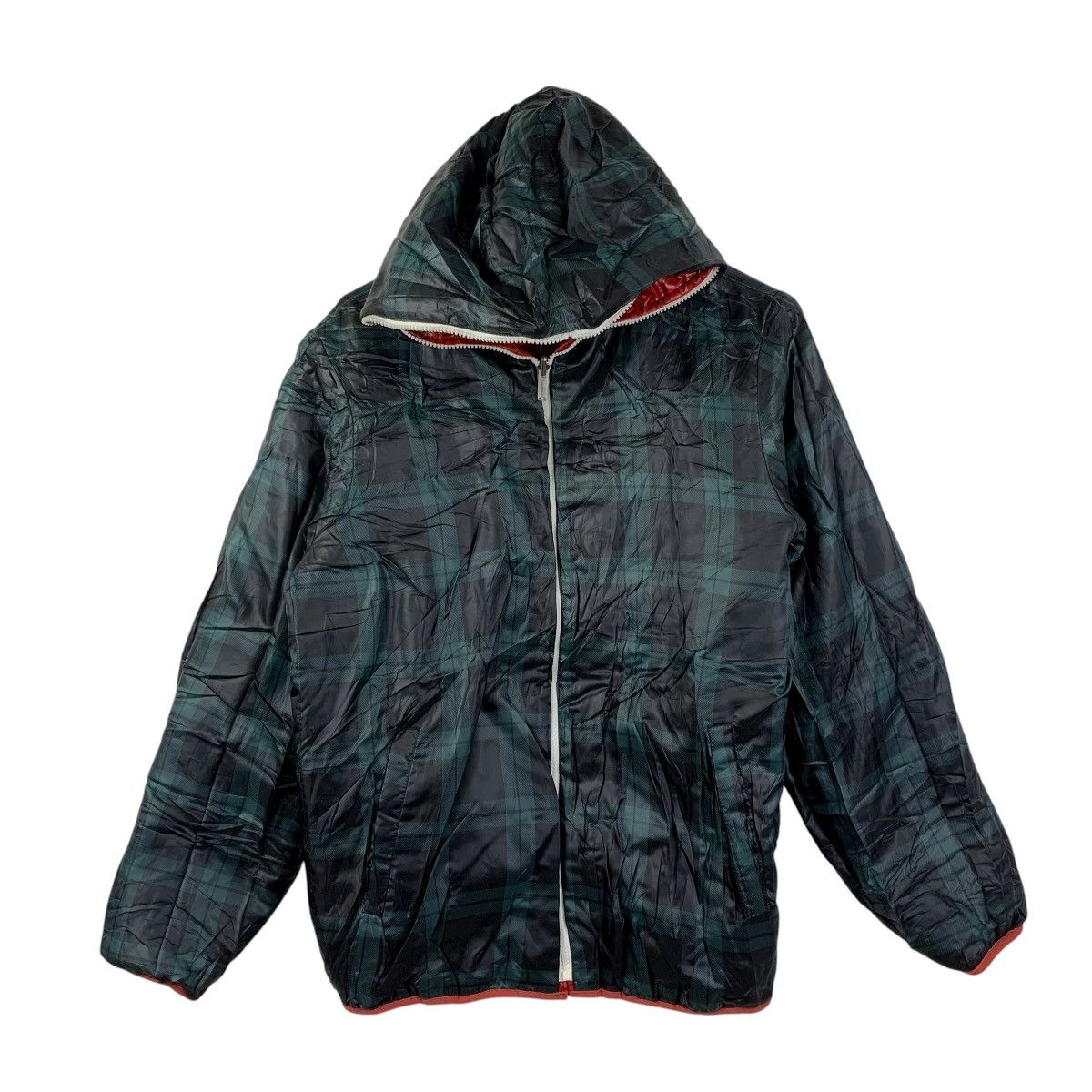 Converse Vintage Converse Reversible Puffer Jacket Red / Green Plain Size US XL / EU 56 / 4 - 6 Thumbnail